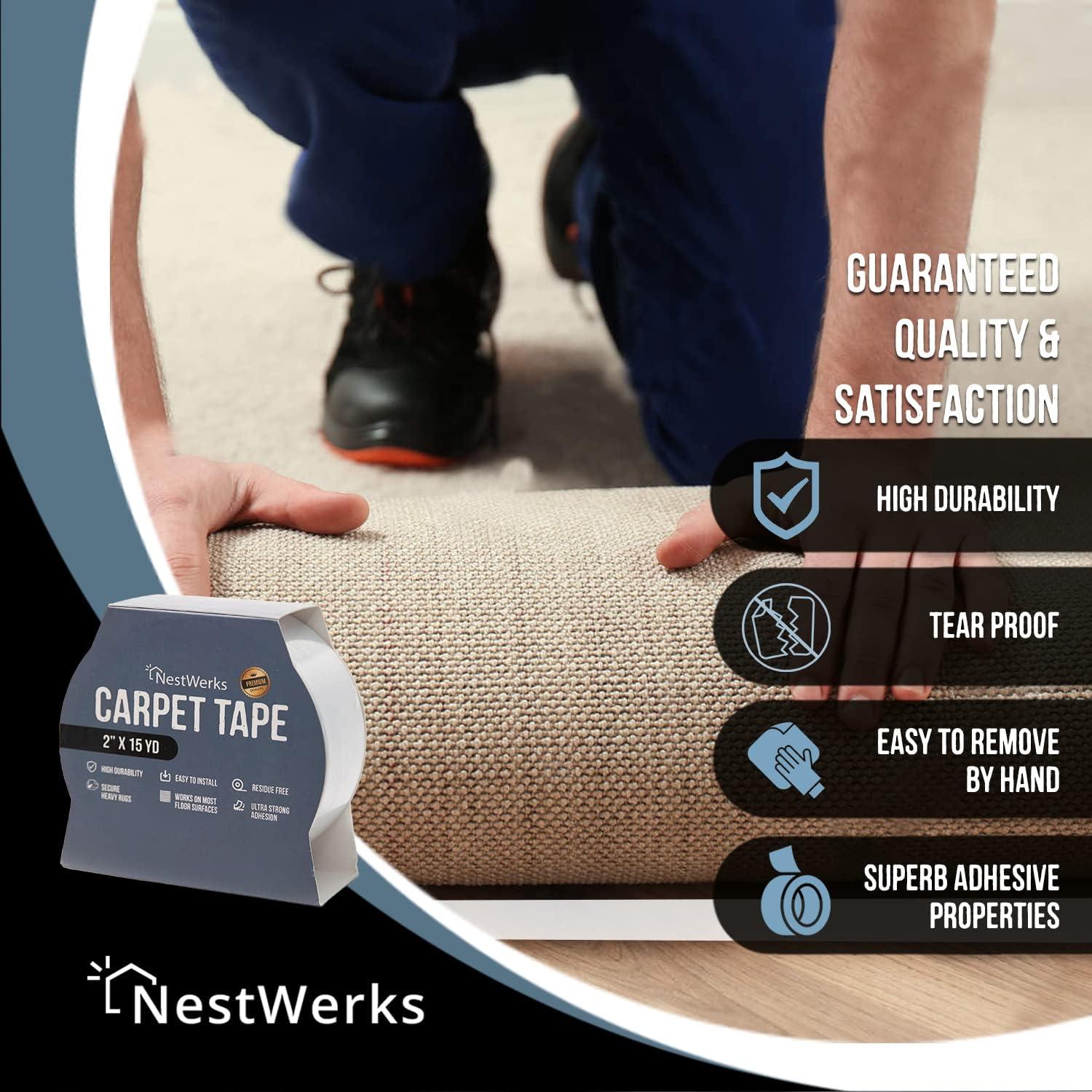 Casewin Anti Slip Rug Underlay, Rug Gripper for Laminate Floor