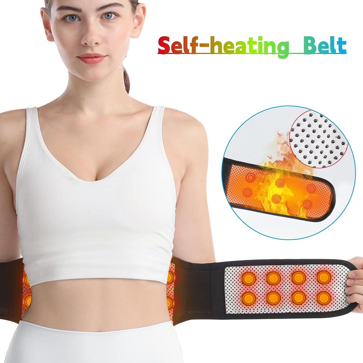 Heated Back Brace for Lower Back & Spine Pain Relief, Magnetic Back Belt  Lumbar Wrap for Herniated Disc and Scoliosis Pain Relief