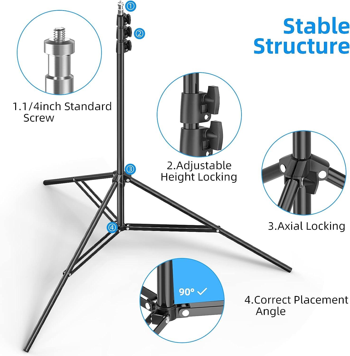 Height adjustable-Backdrop Stand Backdrop Support Stand Kit