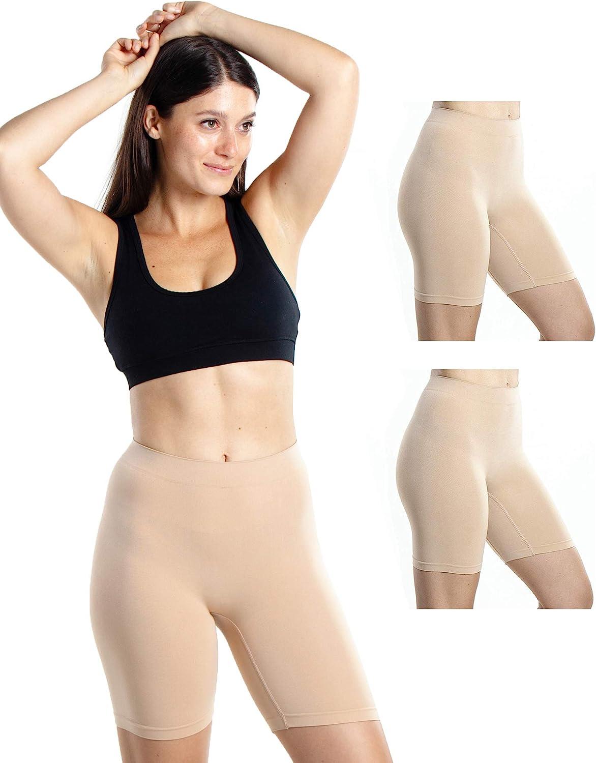 Buy Black/Nude Seamfree Smoothing Anti-Chafe Shorts 2 Pack from Next USA