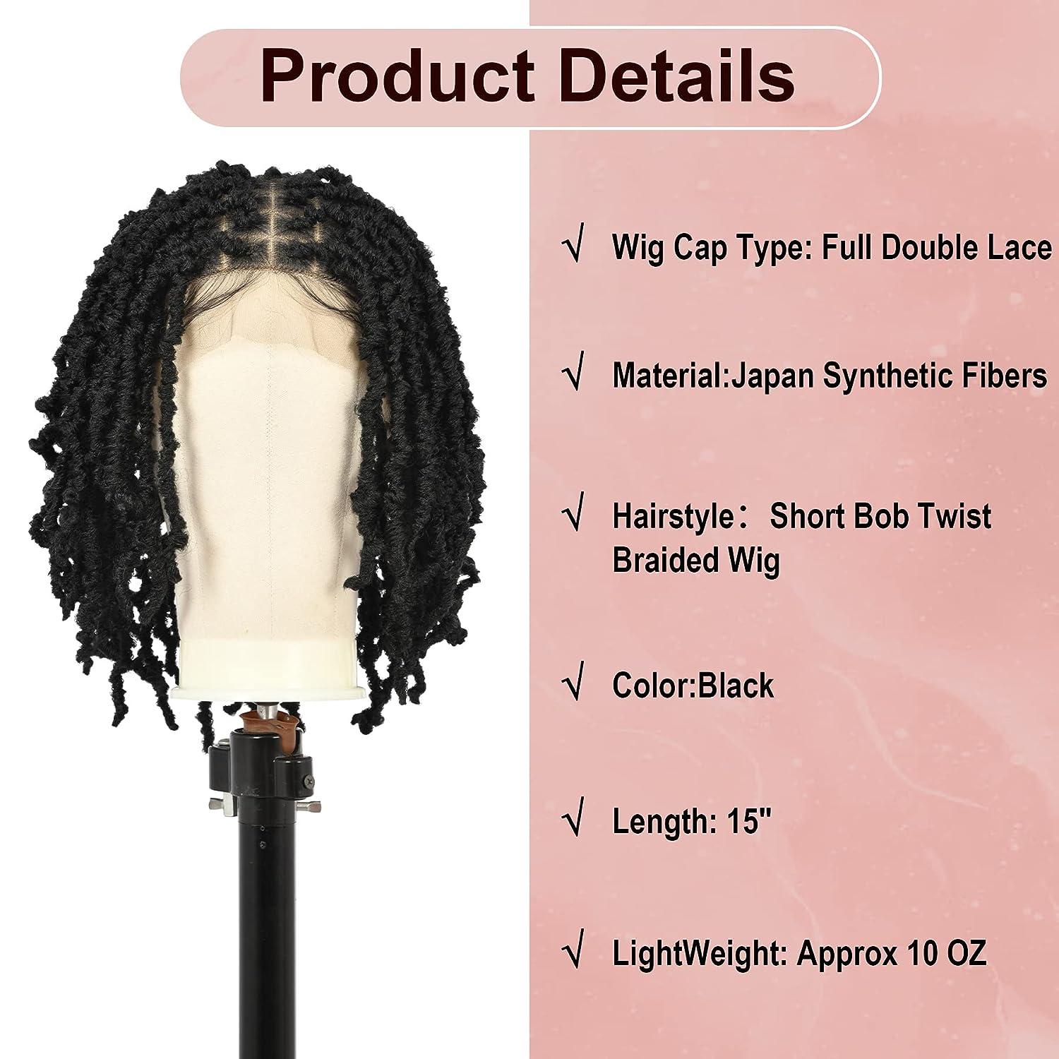 Kalyss 15 Full Double Lace Front Knotless Locs Braided Wigs