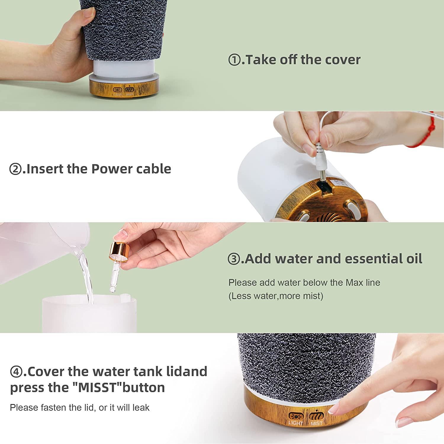 Waterless Car Aroma Diffuser USB Essential Oil Diffuser Office