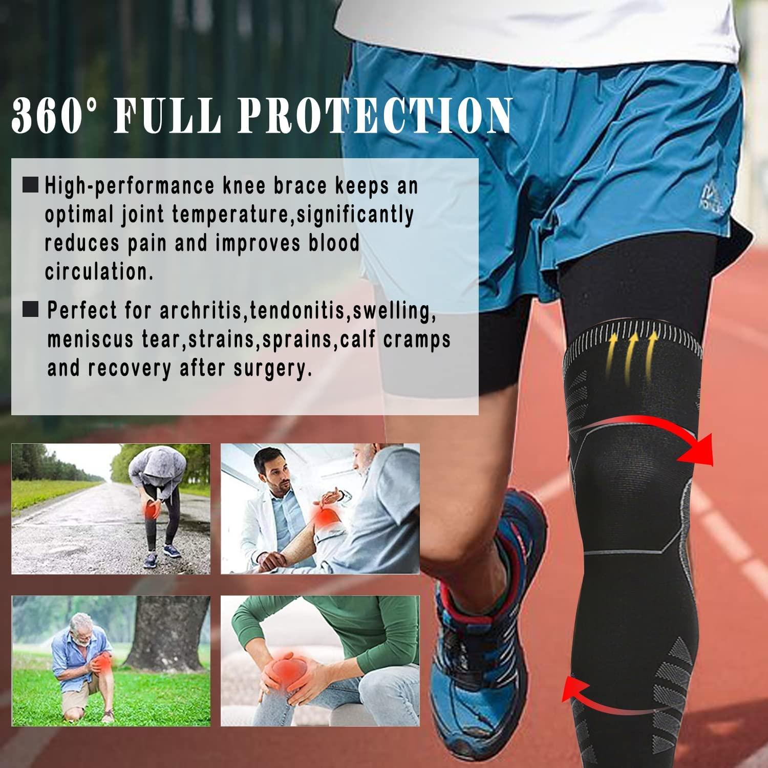 Modetro Sports Knee Compression Sleeve - Provides Arthritis and Joint Pain  Re[S]