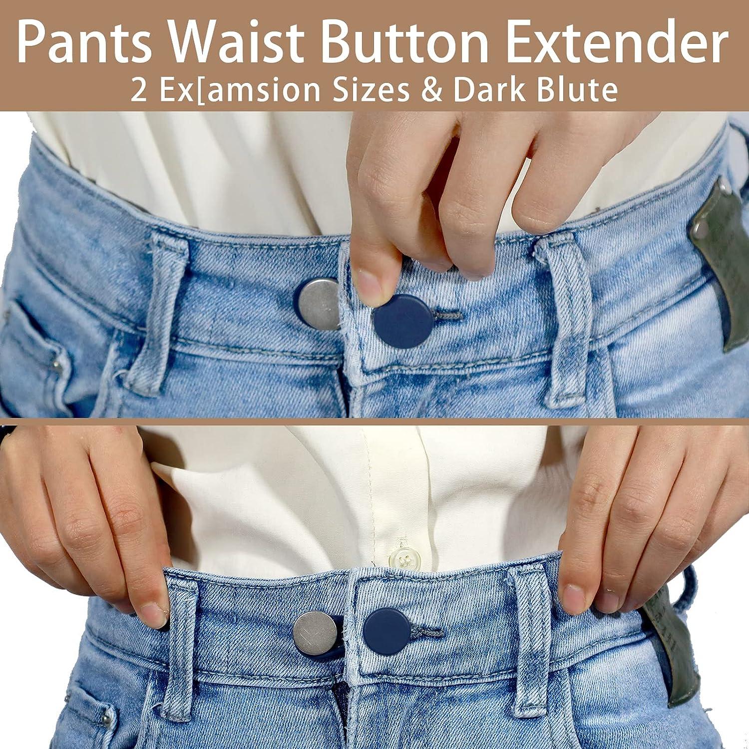 Button Adjustable Waist Extenders Adjustable Waist Pants Extender Pregnant  Waist Extended Dress up Belt Men (B, One Size) : : Baby