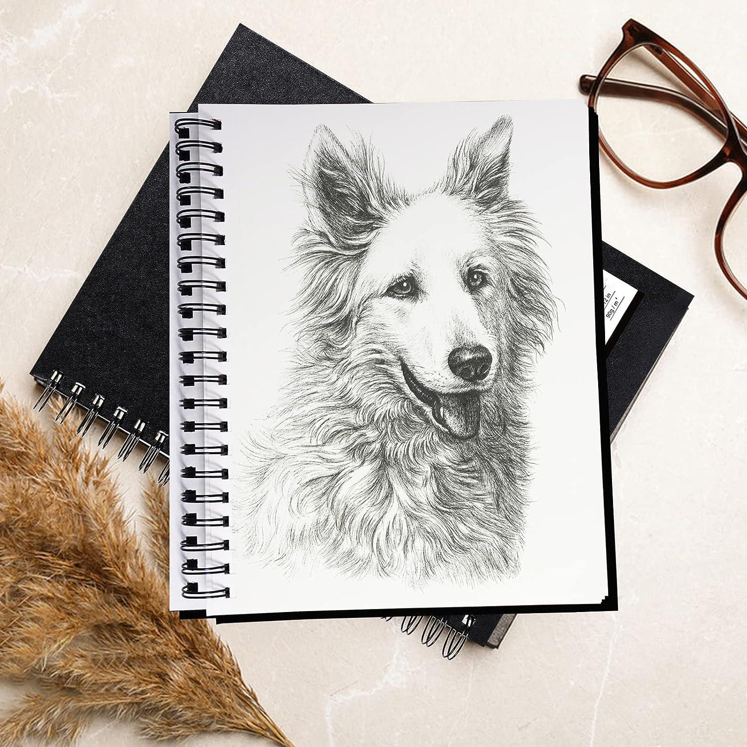 Sketchbook Black : Personalized Sketch Book 8.5x11 Gift for Adults