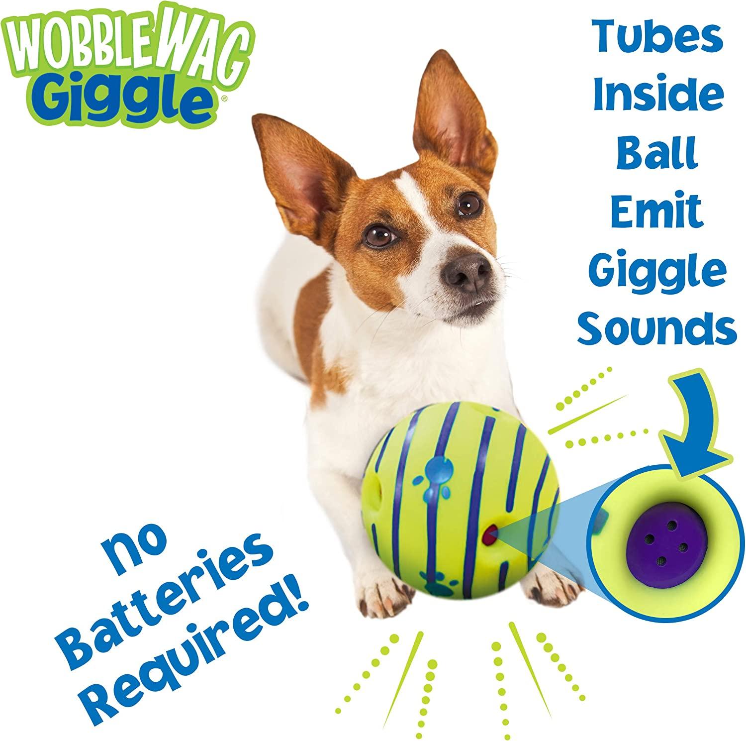 Pets Know Best 4-Pocket Wobble Wag Giggle Treat Ball