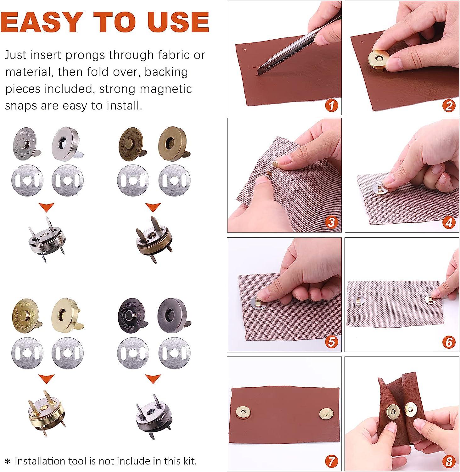  Sbest 20 Sets 18MM Coppery Strong Magnetic Button