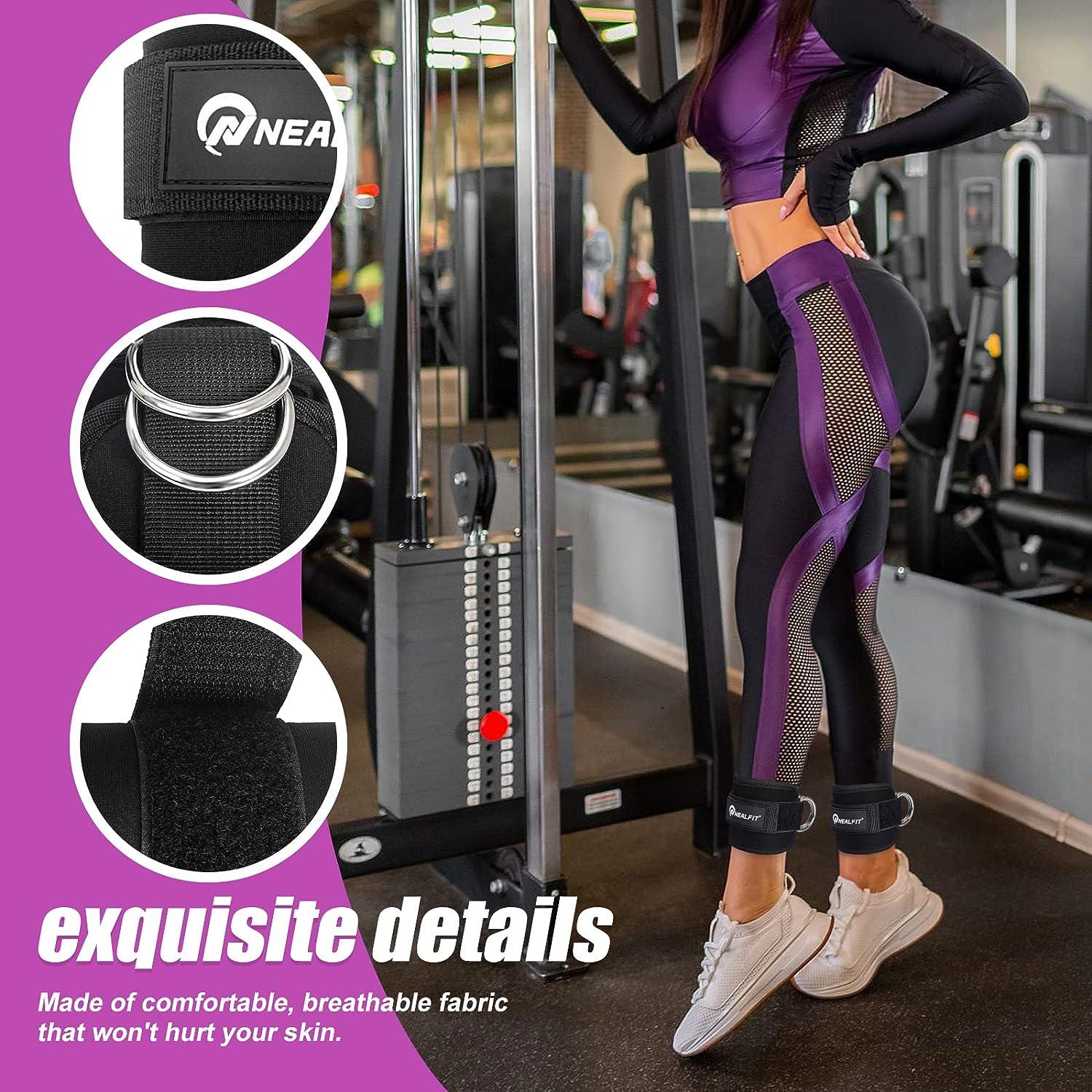 Fitness Ankle Strap Kickbacks Glute Workouts Leg Extensions Curls and Hip  Abductors Adjustable Support Ankle Straps : : Sports & Outdoors