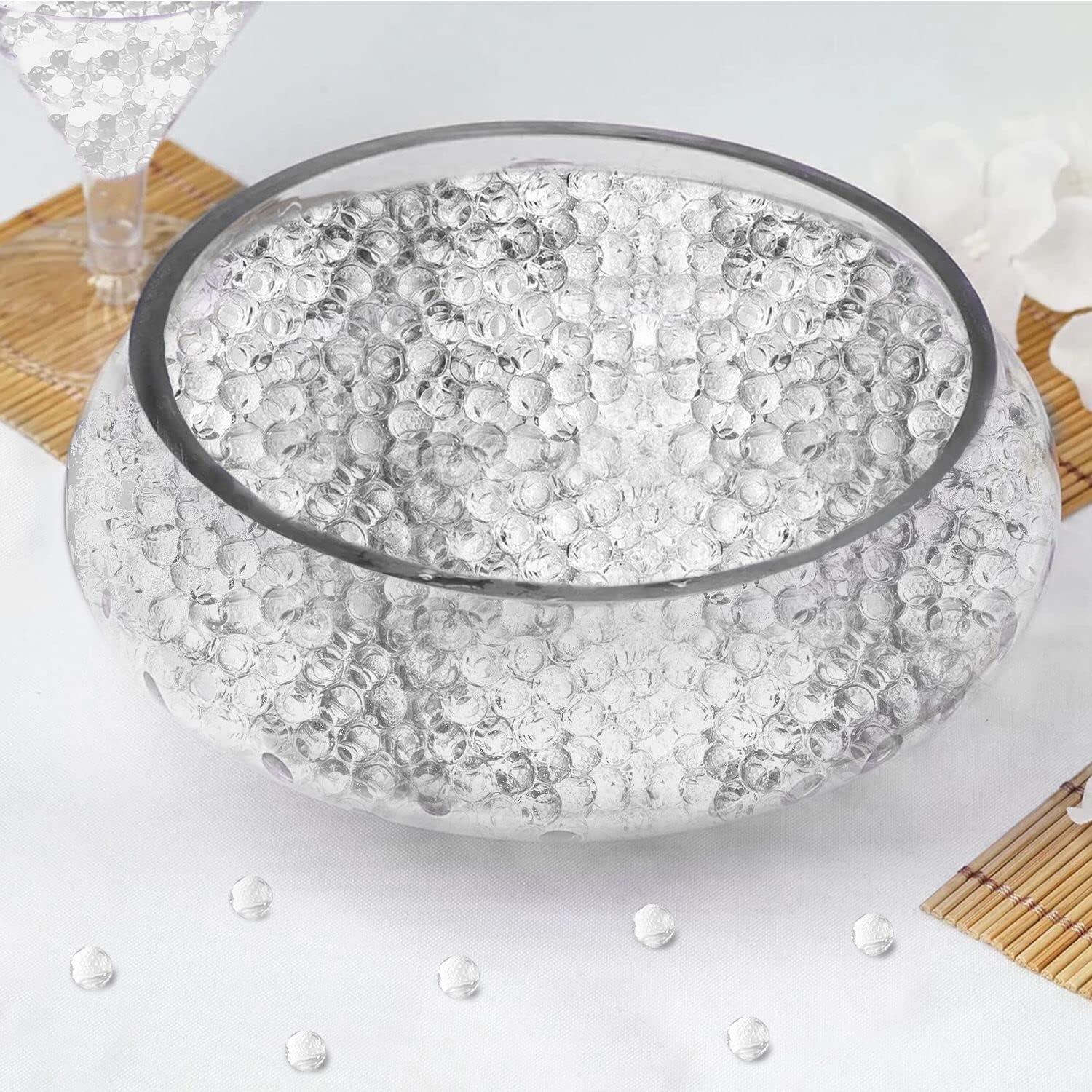 60000 Clear Water Gel Jelly Beads,Vase Fillers for Floating Pearls