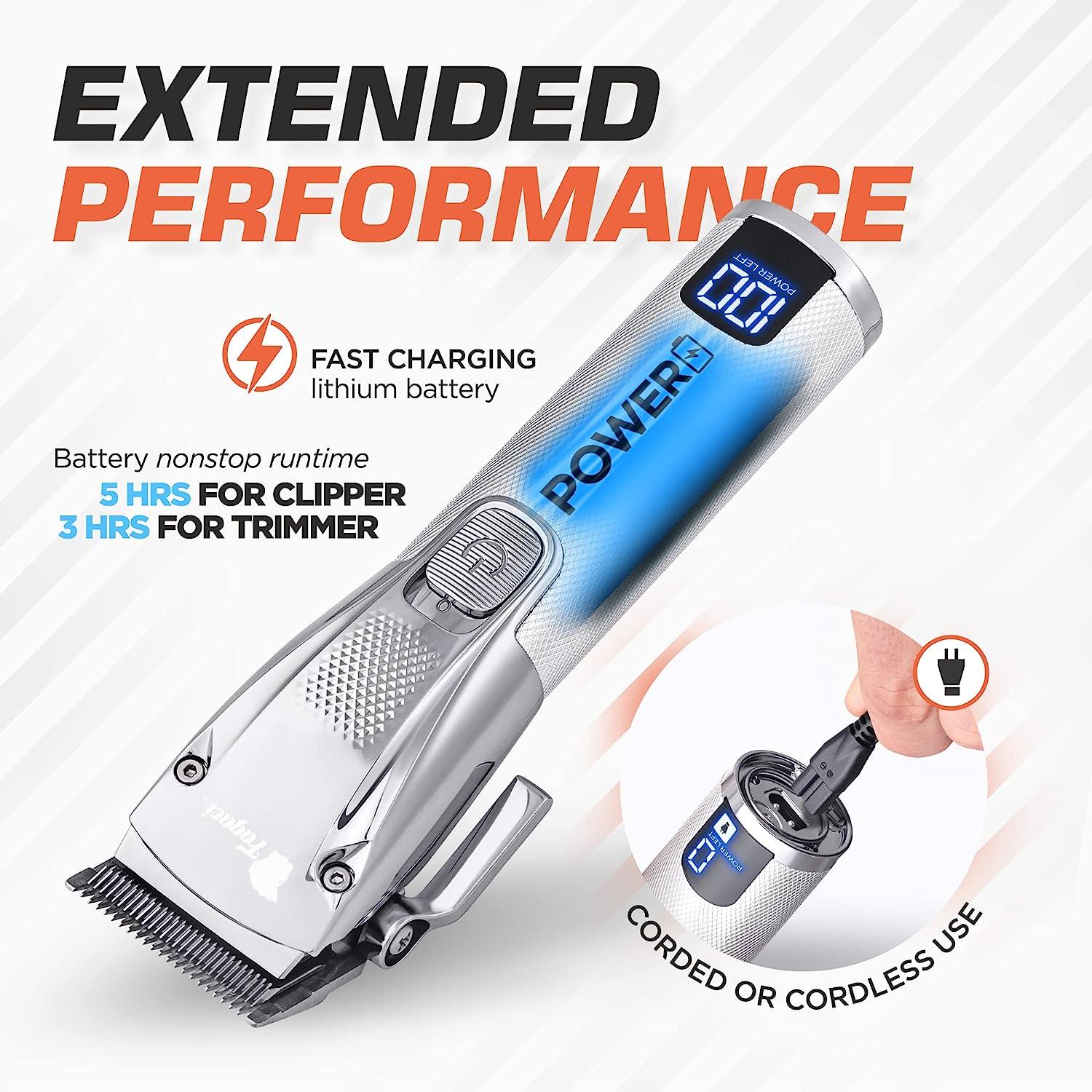 de Barber Precise with Clippers Hair for Power Hair Maquina Men Clippers Fagaci Cabello, Kit Cutting, Clippers Set, Set for Turbo Cutting, Barber Cortar and Trimmers Haircut Hair Cordless Professional