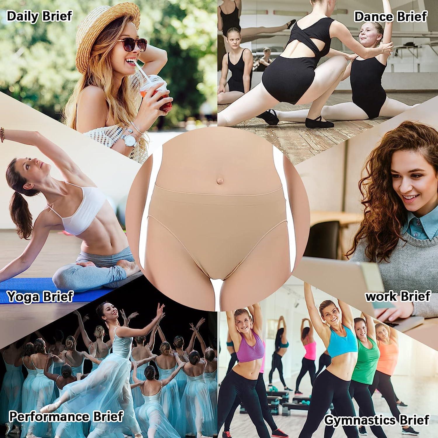 Buy iMucciProfessional Girl Ballet Nude Dance Briefs Women - Beige Velvet  Nylon Panty Gymnastics Shorts Underwear Under-Pants Online at  desertcartSeychelles