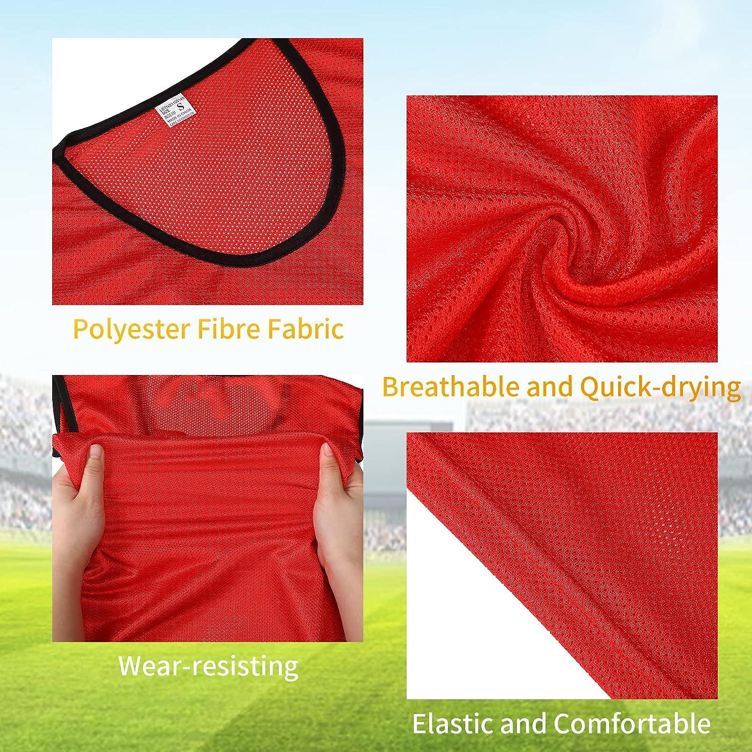 Polyester Football Vest Jerseys Quick Drying Soccer Pinnies Basketball  Jersey