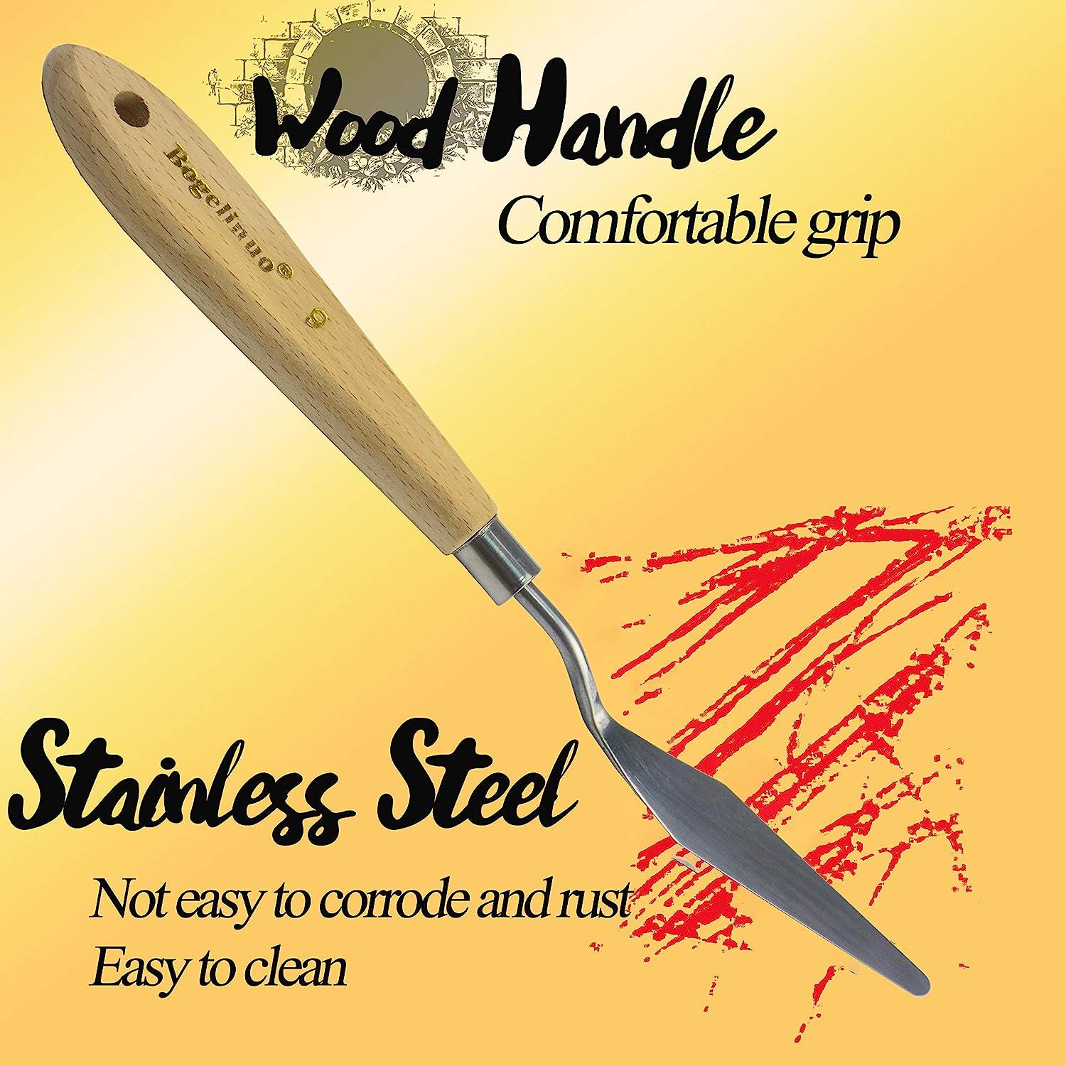 5pcs Professional Steel Artist Oil Painting Palette Knife Spatula For Art  Paint - Napkin Shop