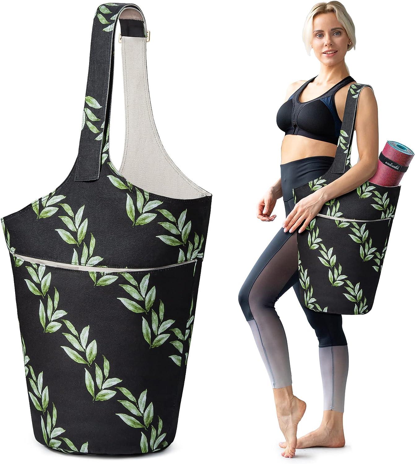  Yoga Mat Bag - Long Tote with Pockets - Holds More