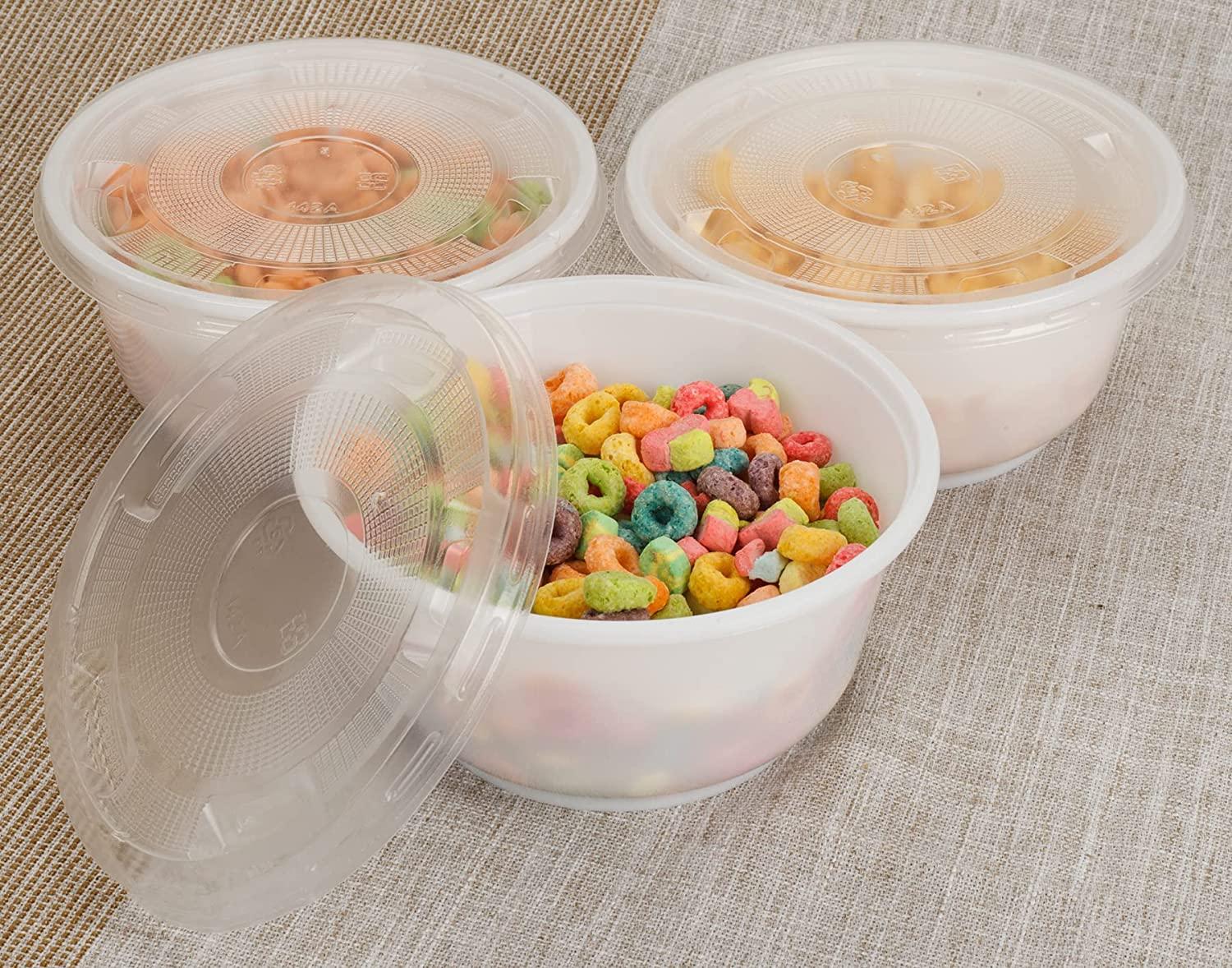 28 OZ Plastic Food Containers with Lids Microwavable Meal Prep
