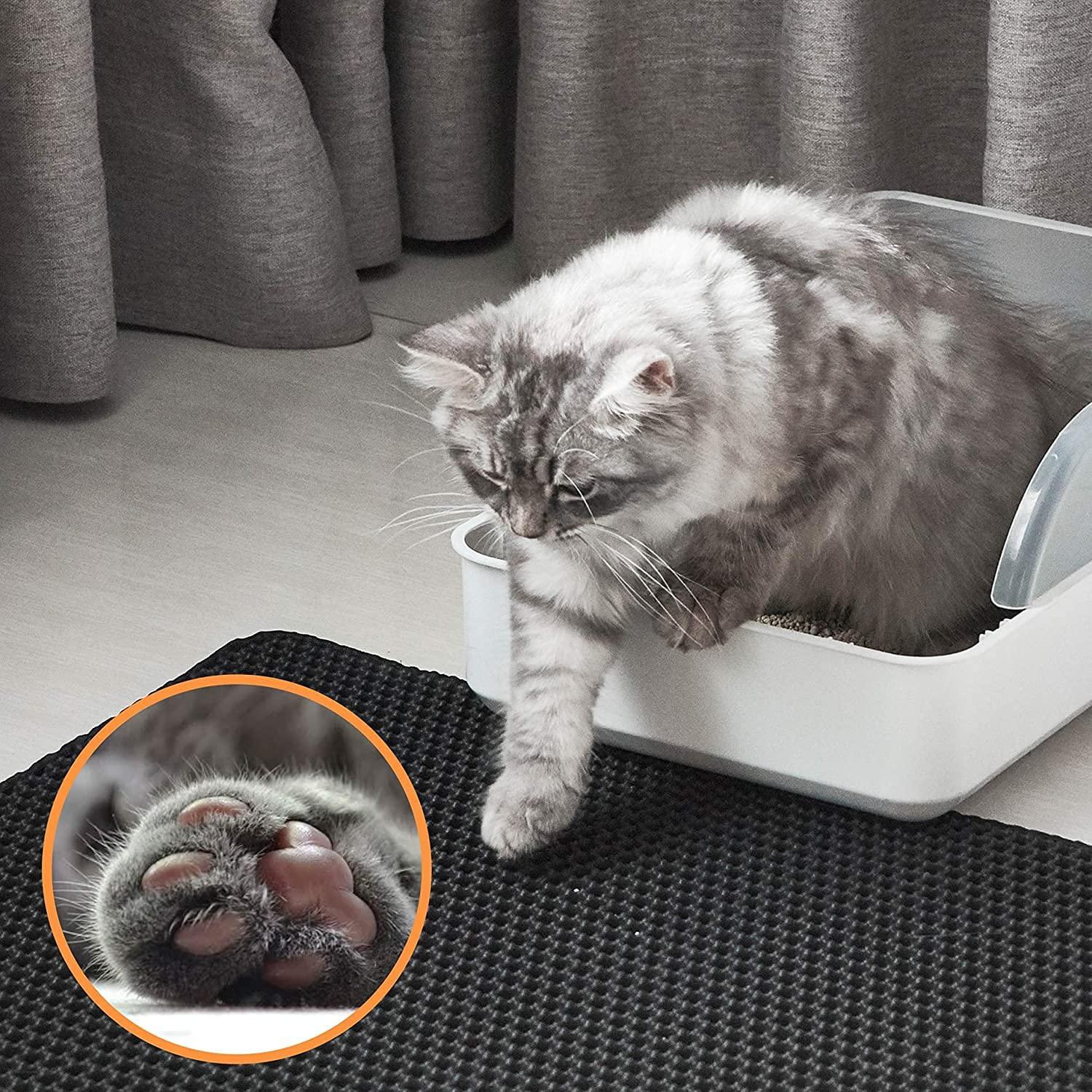 Cat Litter Mat, Soft & Comfortable Cat Litter Trapping Mat, Litter
