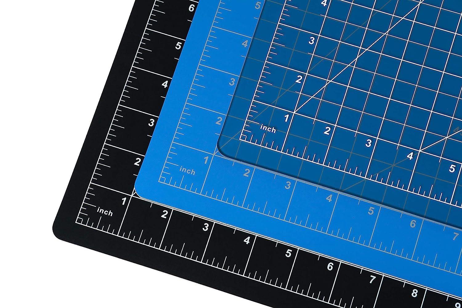 Dahle Vantage 10670 Self-Healing Cutting Mat, 9x12, 1/2 Grid, 5 Layers  for Max Healing, Perfect for Crafts & Sewing, Black