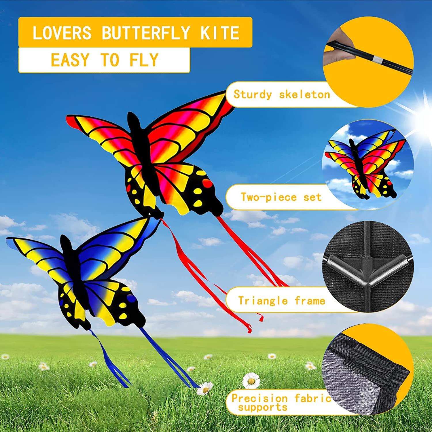 HENGDA KITE for Kids and Adults Amazing Colorful Butterfly Kite