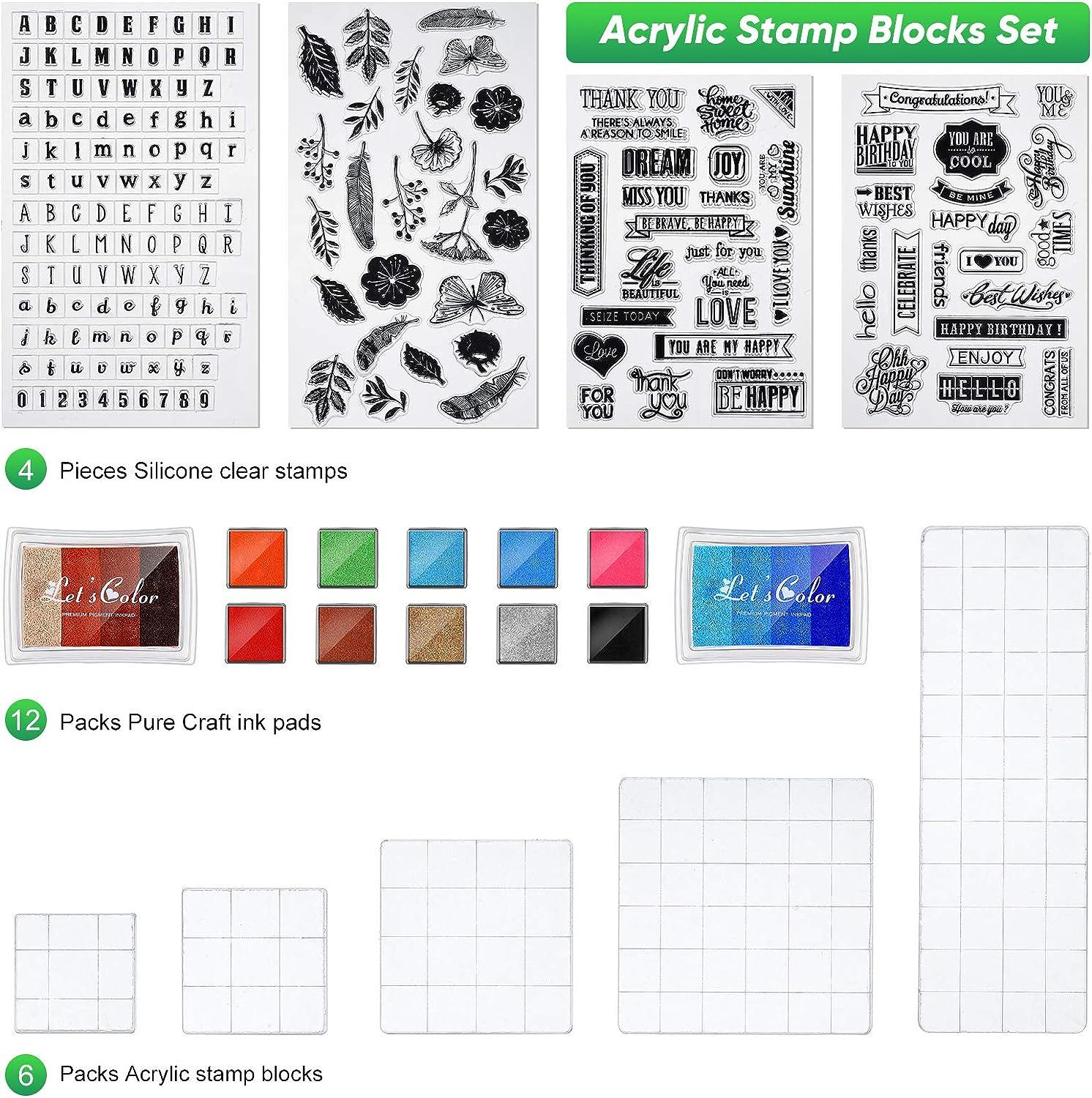  Clear Stamps,Clear Stamps for Crafts,Christmas Stamps Flower  Stamp Scrapbook Paper Transparent Clear Handmade Decoration Gifts Rubber  Stamp for Card DIY Scrapbooking Style 1 : Arts, Crafts & Sewing