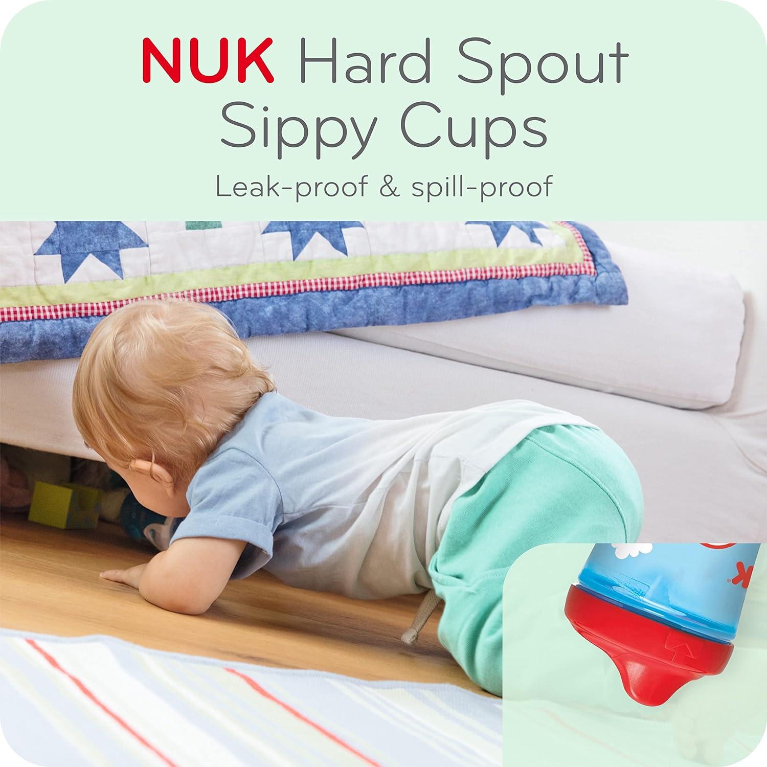 Nuk Hard Spout Sippy Cup Boy 10 Oz, 2 Pk