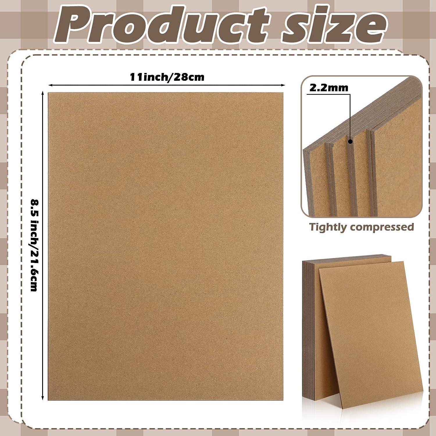  20 Pcs Book Board, Binders Board Chipboard Designer Bookboard  Kraft Heavy Duty Chipboard Sheets Bookbinding Supplies for Book Binding  Cover (Gray, 12.5 x 10 Inch 50PT)