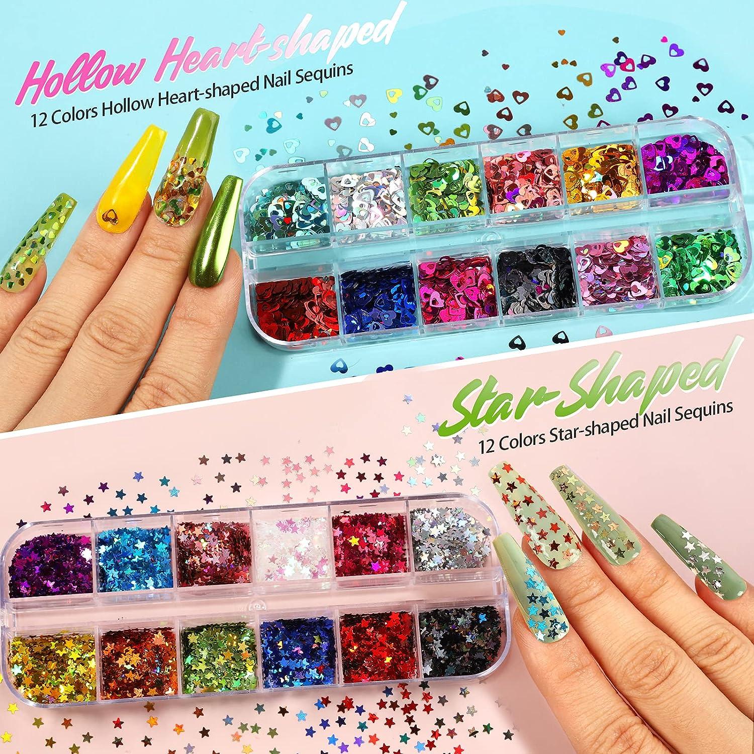 Decor Rhinestone Holographic Chunky Glitter For Nails Art