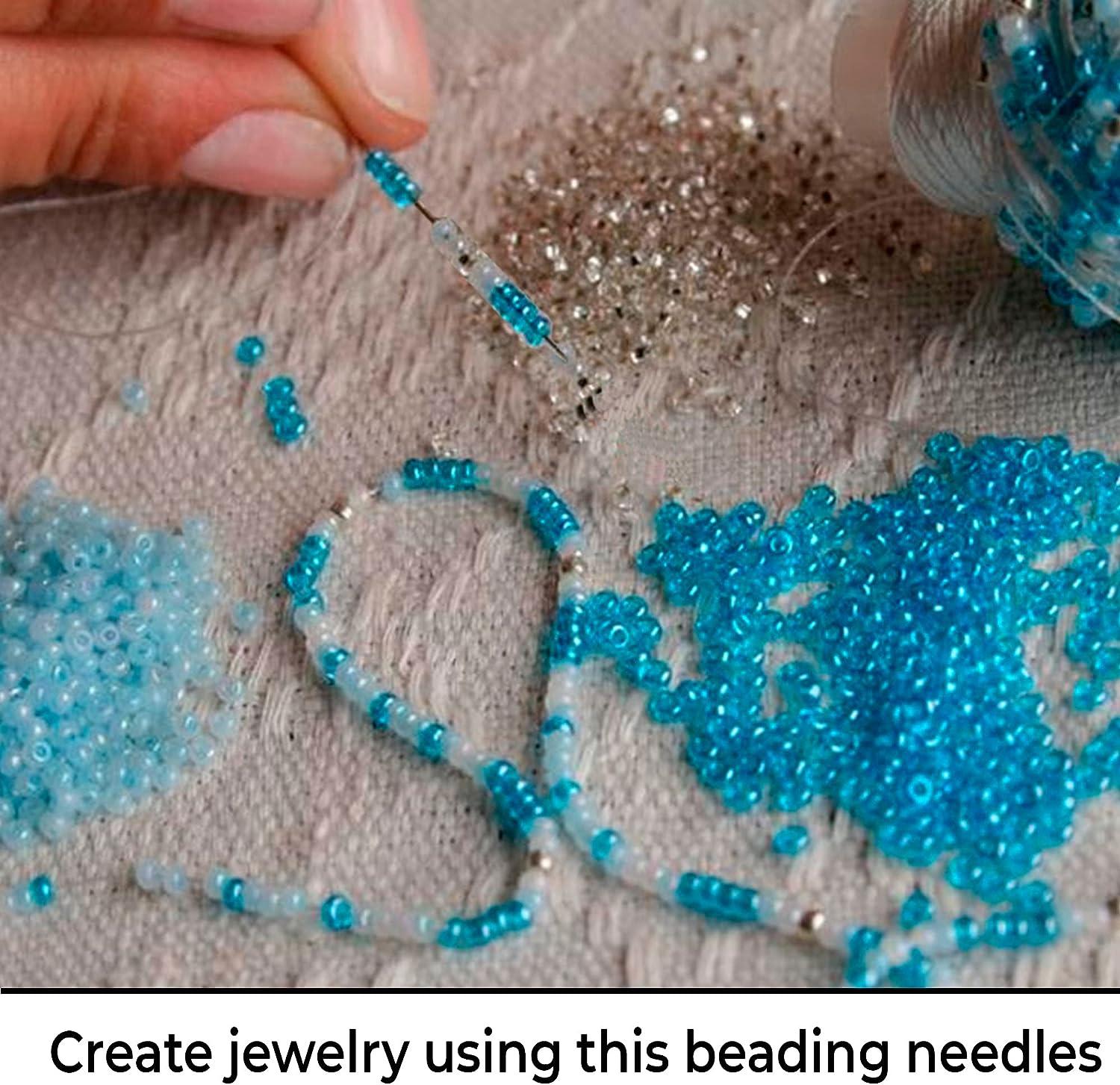 JHNBY 30PCS Stainless Steel Beading Needles for beads Threading