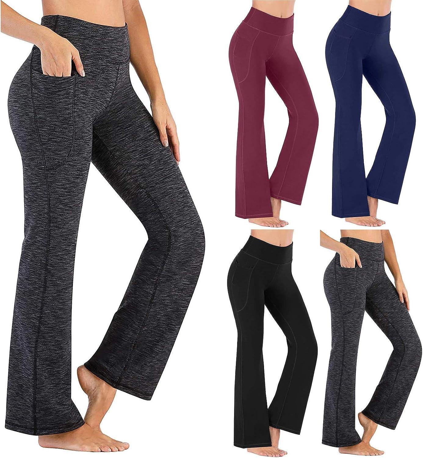 Mid-Rise Yoga Boot-Cut Pants for Women