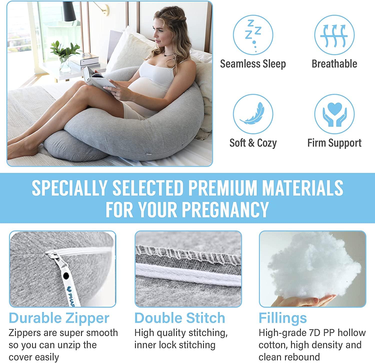 U/H Shape Pregnancy Pillows for Sleeping Maternity Pillow Body & Back  Support US