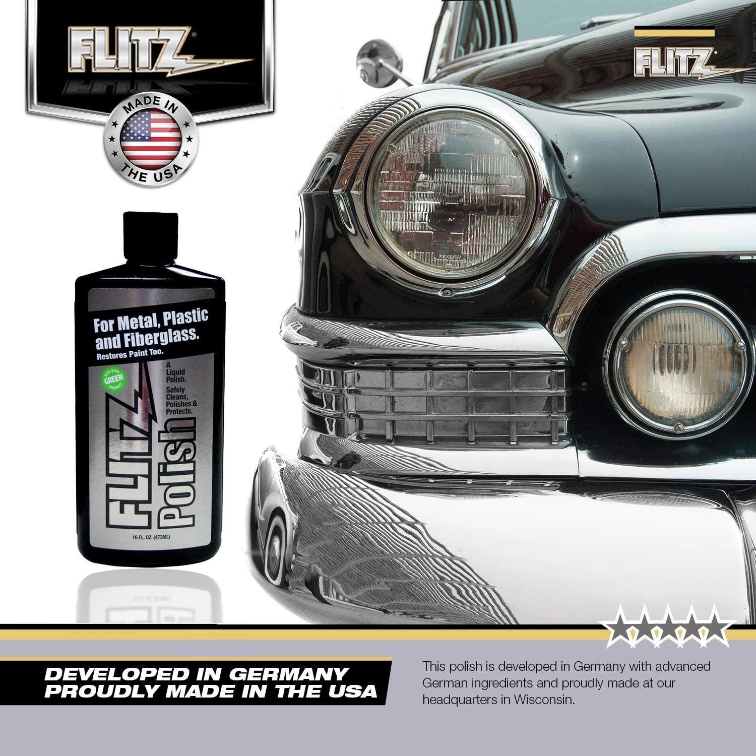 Flitz Multi-Purpose Polish and Cleaner Paste for Metal, Plastic,  Fiberglass, Aluminum, Jewelry, Sterling Silver: Great for Headlight  Restoration + Rust Remover, Made in the USA Paste Single