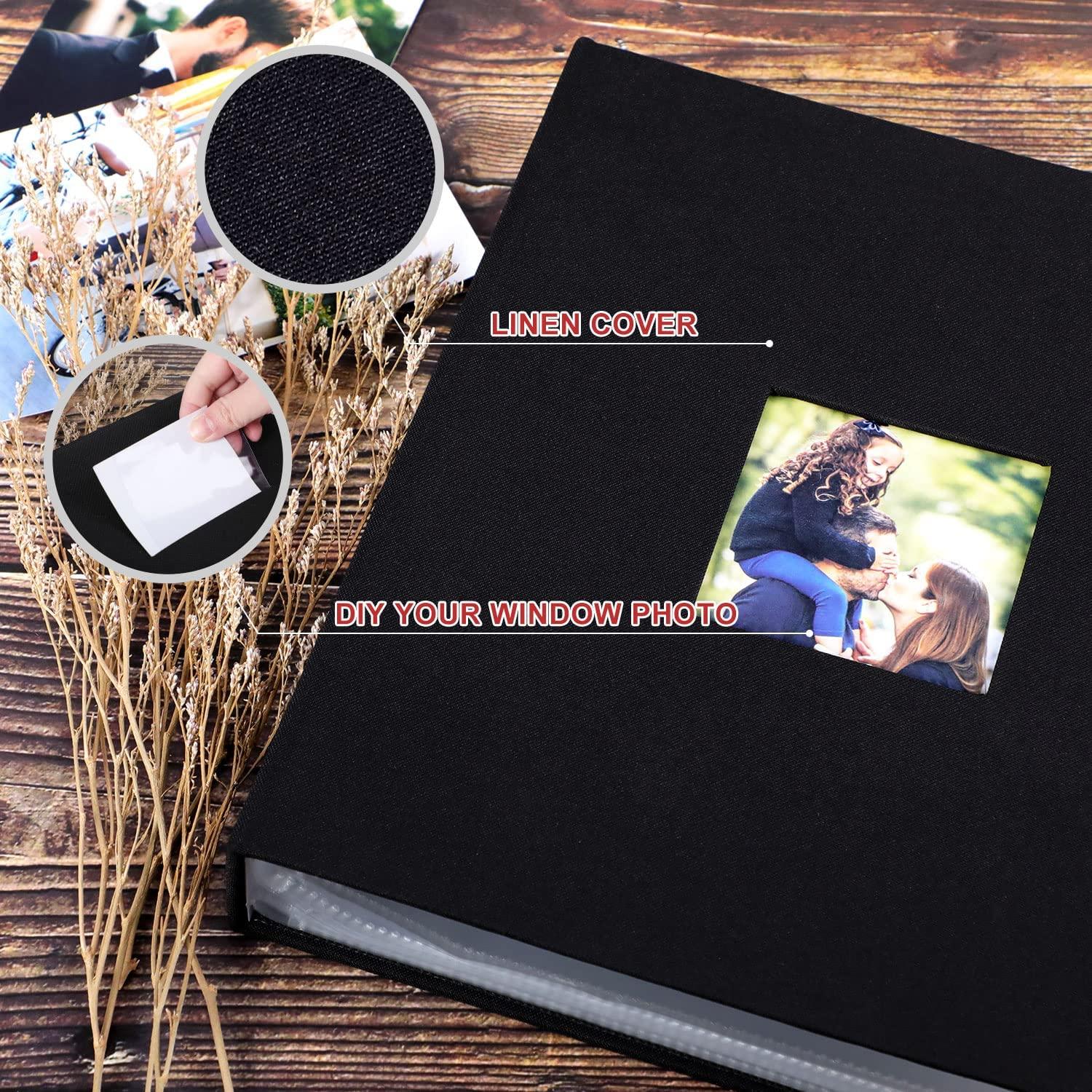  Lanpn Photo Album 4x6 1000 Pockets, Extra Large Capacity Linen  Cover Picture Albums Holds 1000 Horizontal and Vertical Photos Black : Home  & Kitchen