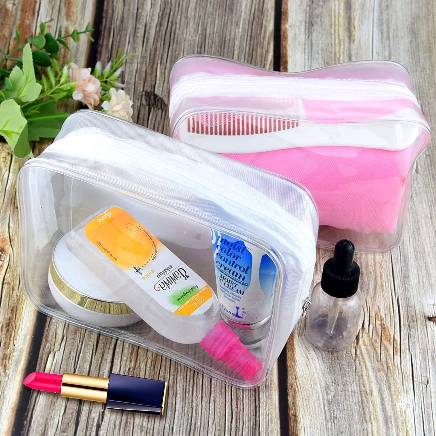 Portable Makeup Bag, Cosmetic Storage Bag With Zipper And Handle