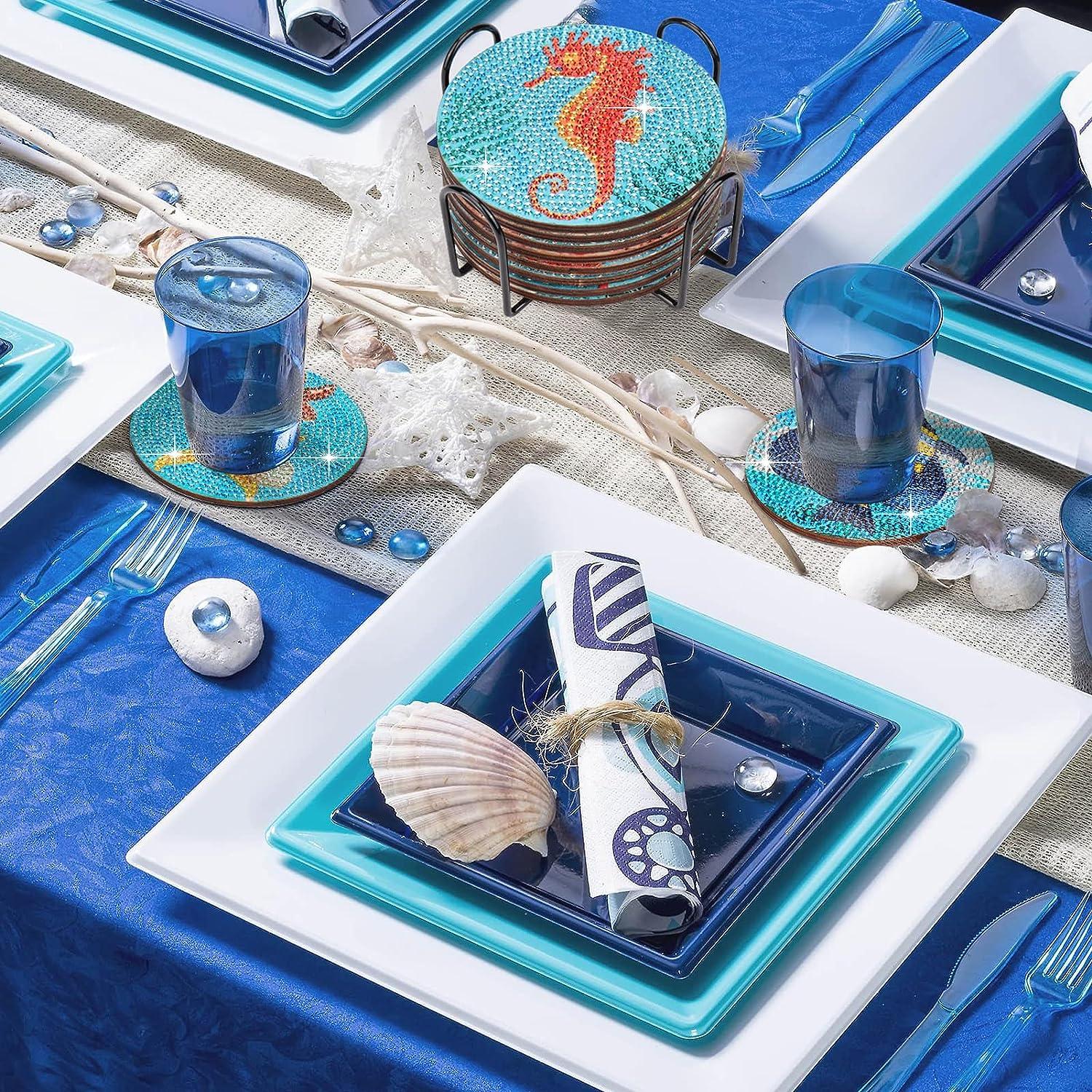 Diamond Coaster Kit with Holder Diamond Art Painting Home Decoration DIY  Craft