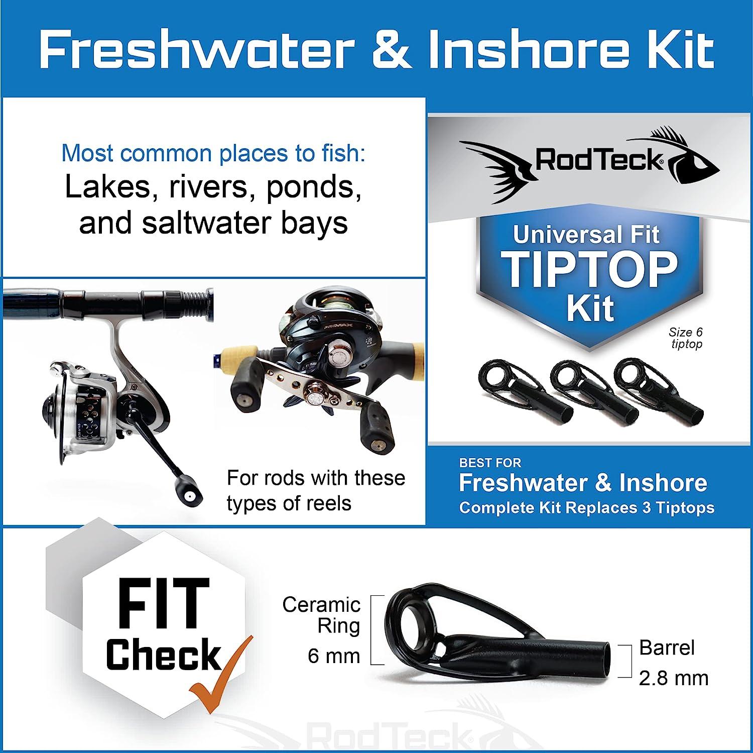 RodTeck Universal Fit Tiptop Kit, Freshwater & Saltwater