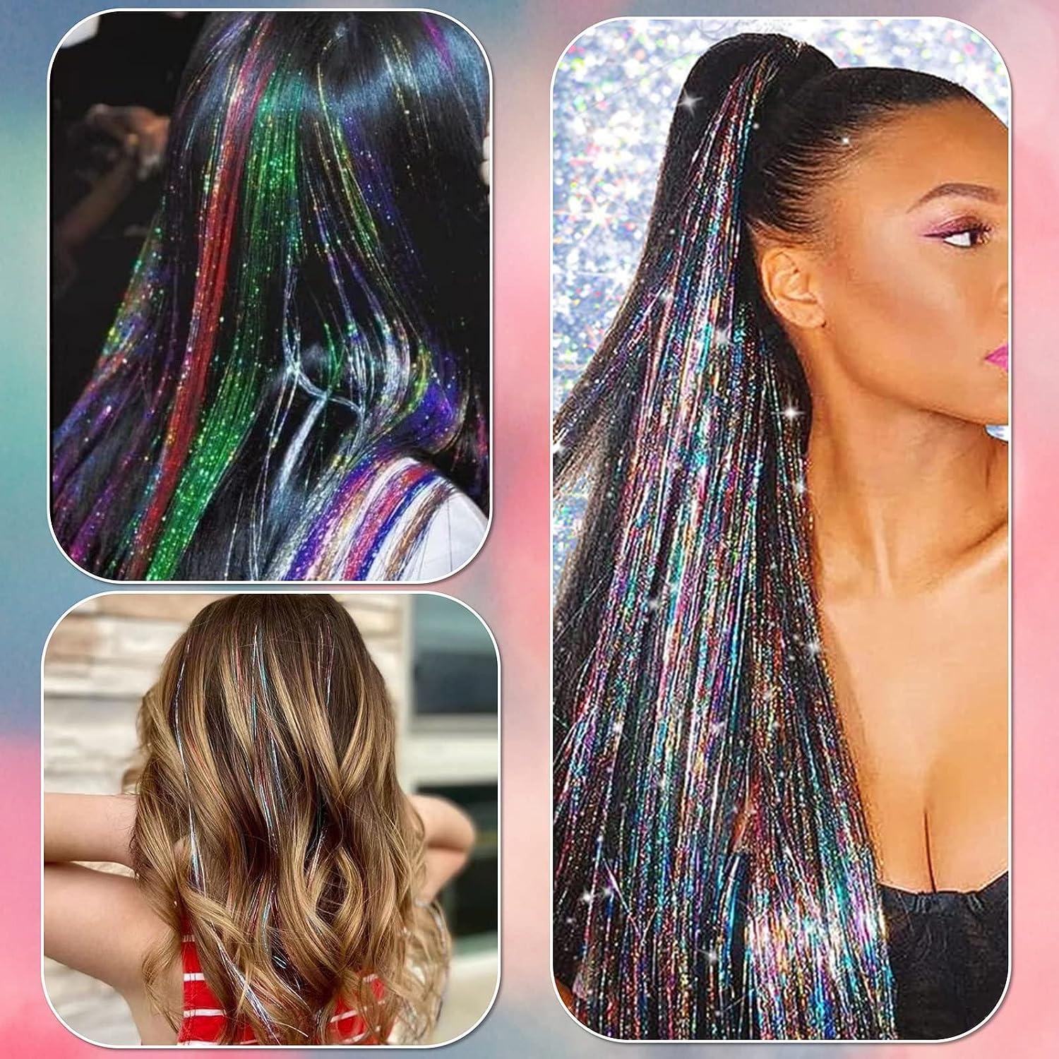 HOW TO PUT TINSEL IN YOUR HAIR  One of the most fun & easy hair