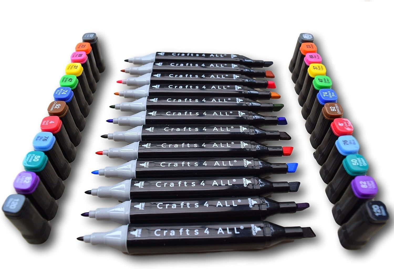  Crafts 4 All Fabric Markers Pens Permanent 12 Pack Dual Tip  Minimal Bleed Rich Paint Color Pigment Fine Graffiti Fabric Pens, Child  Safe & Non Toxic : Arts, Crafts & Sewing