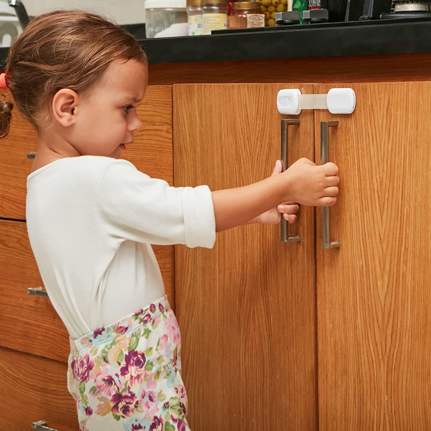 Baby Safety Refrigerator Lock With Keys Cabinet Coded Locks Sliding Lock