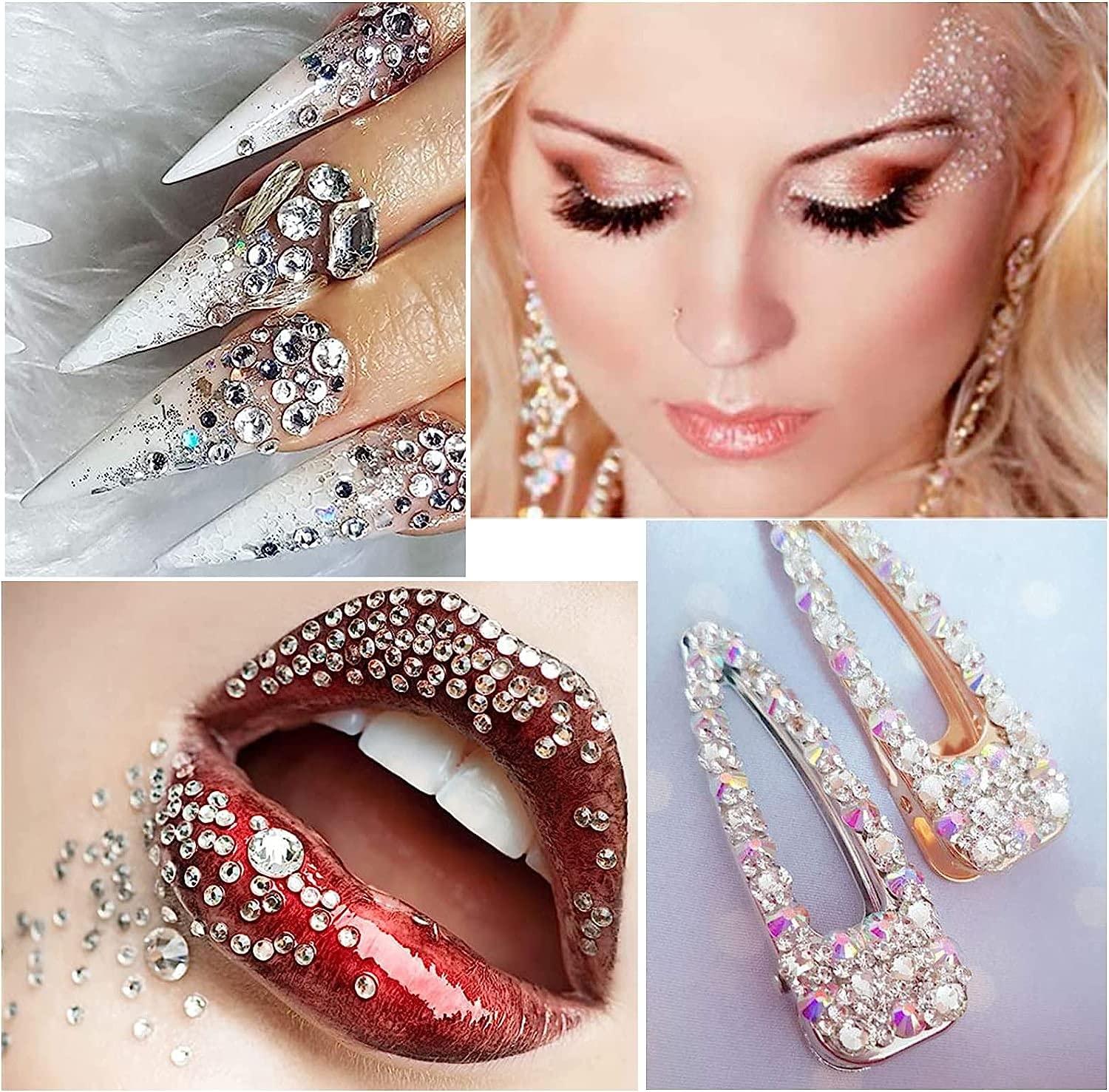 Boxes Nail Rhinestones Nail Gems Nail Diamonds,nail Art Decorations Nail  Crystals With Wax Pen For Home Salon Use