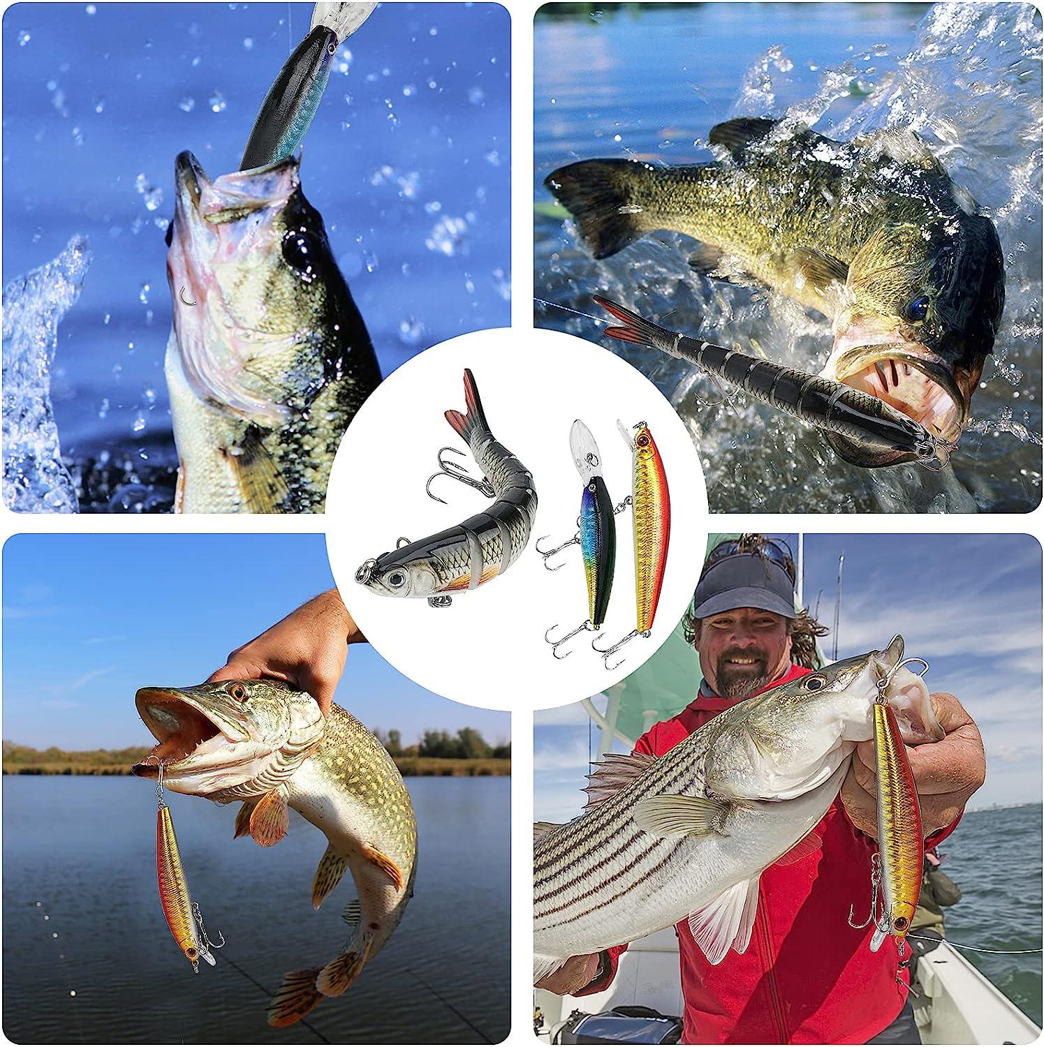 78Pcs Fishing Lures Kit With Tackle Box For Saltwater Freshwater Fishing  Accessories For Bass Trout Salmon - AliExpress