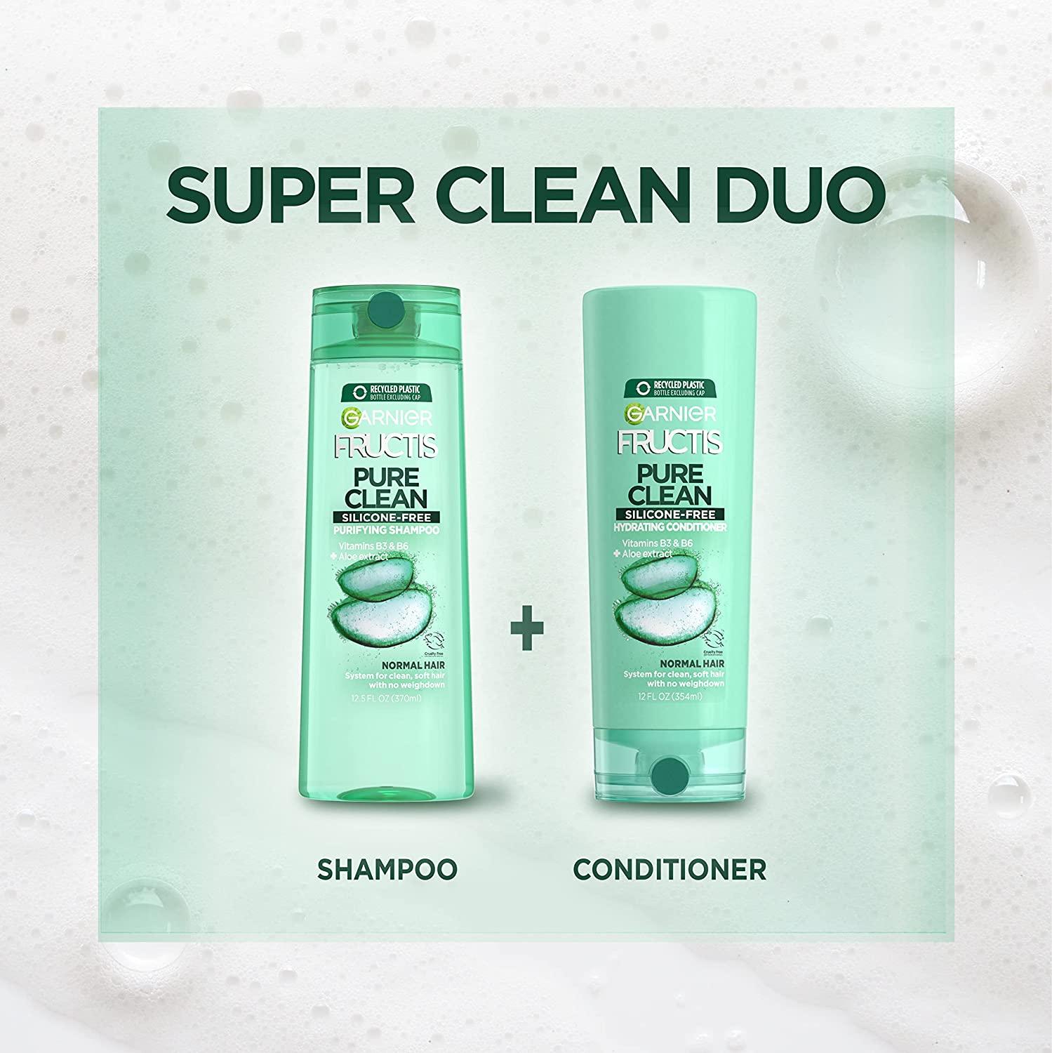 Garnier Fructis Pure Clean Fortifying Shampoo with Aloe 12.5 fl oz (370 ml)