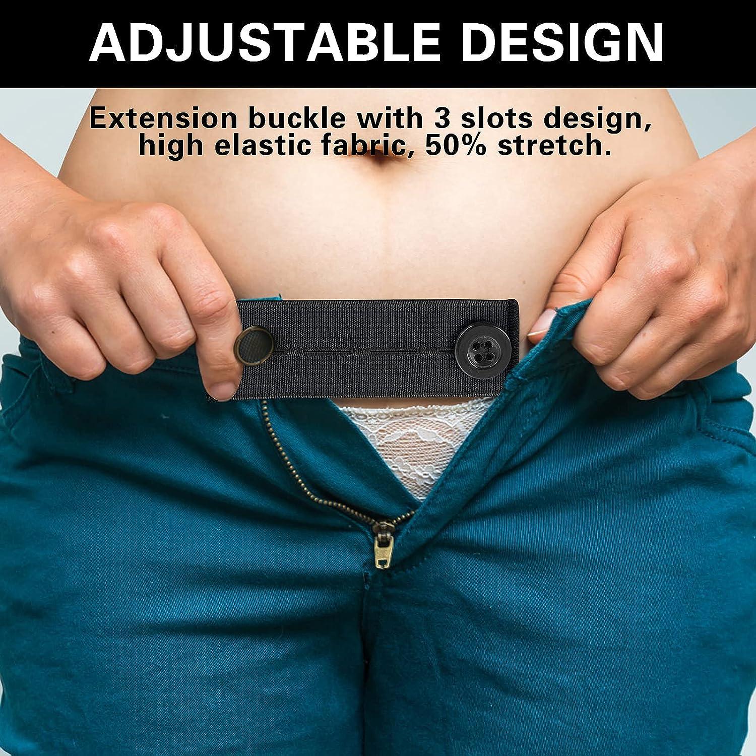 Elastic Waist Extenders , Adjustable Waistband Expanders for Men and Women, Jeans  Pants Button Extender (10PCS ) 