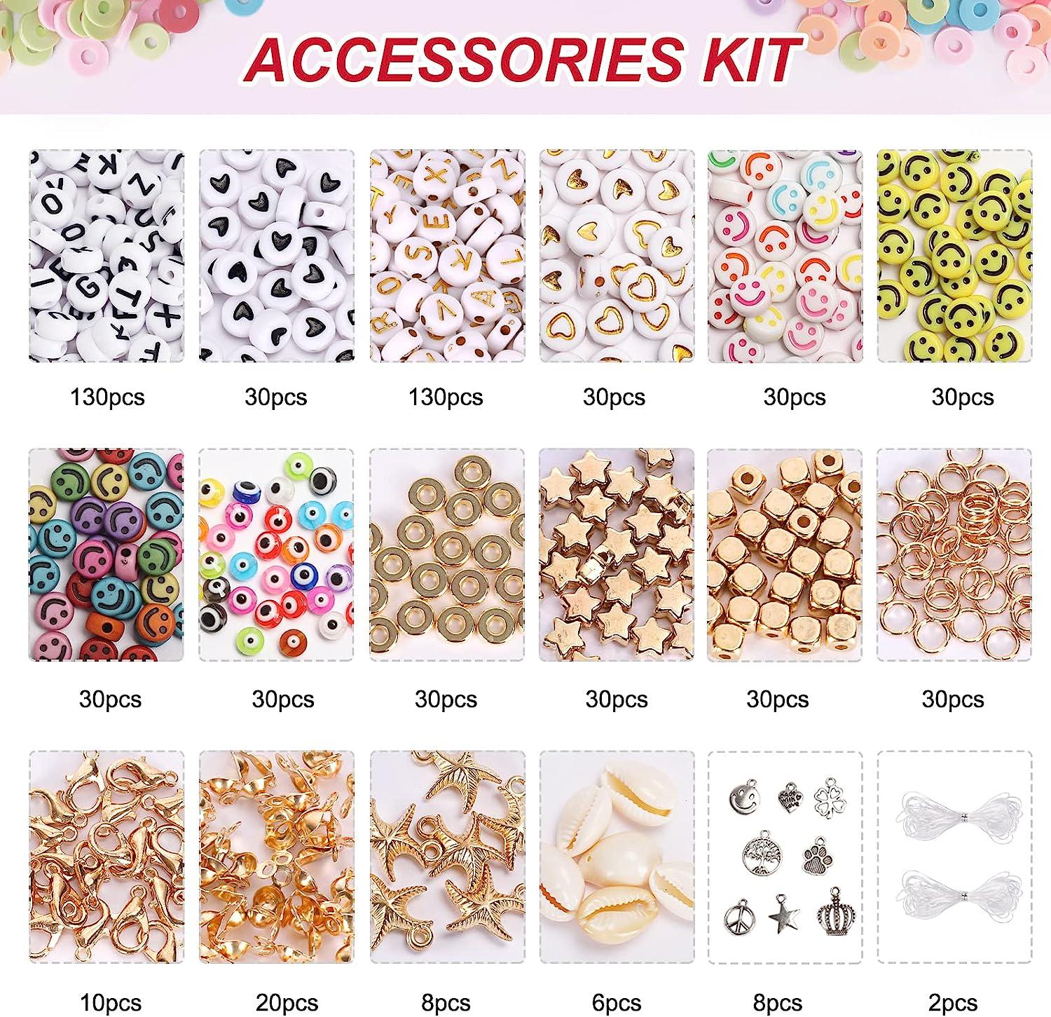 Clay Beads Bracelet Making Kit 10800pcs Clay Spacer Heishi Beads 108 Colors  DIY