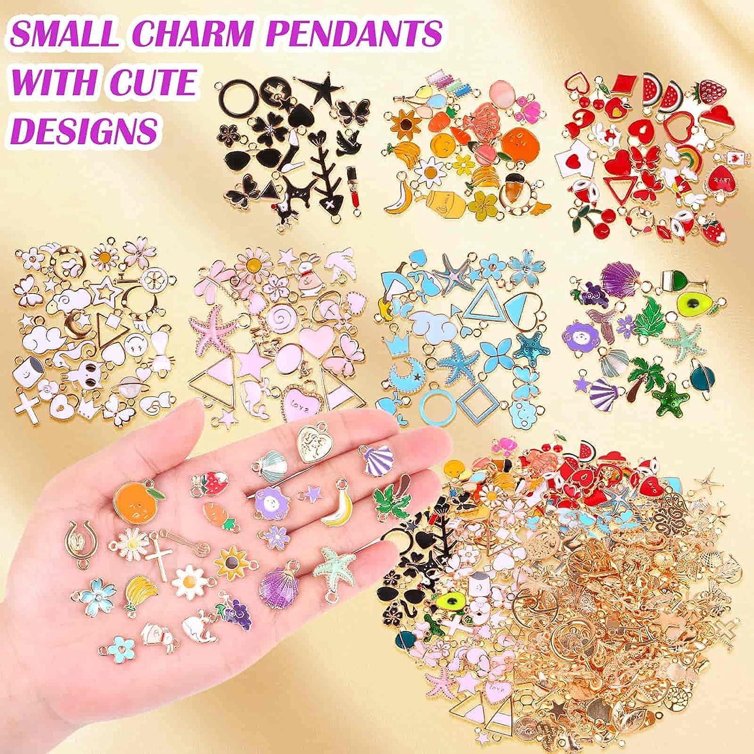  JANMIN 300 Grams Beads Charms Pendants, 3 Colors
