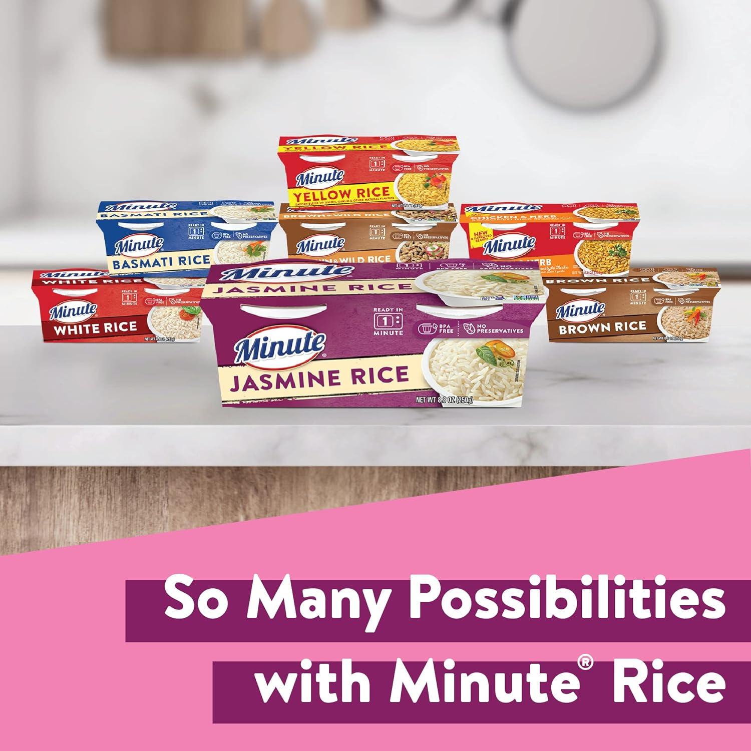 Minute Ready to Serve Long Grain White Rice 2 - 4.4 oz cups (Pack of 8)