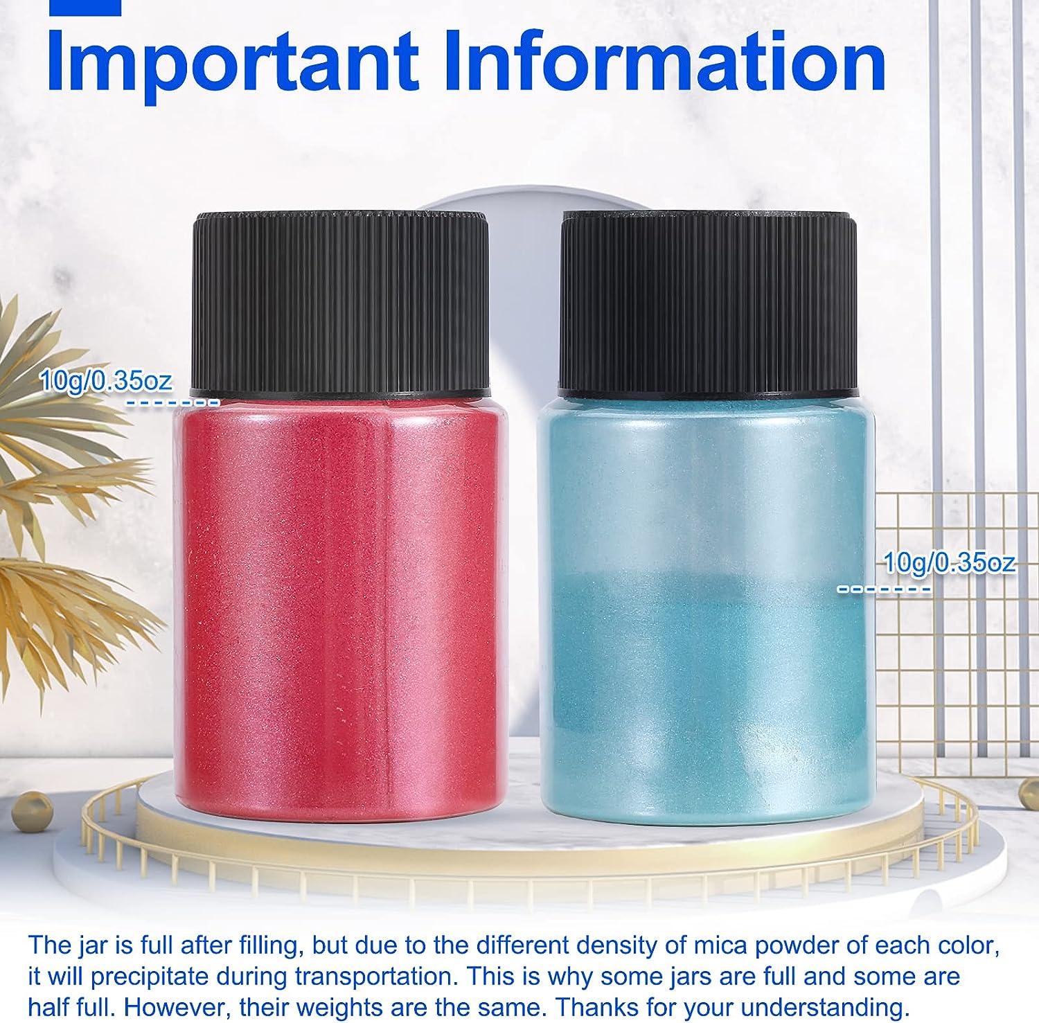 Mica Powder 24 Colour Shake Jars - Huge 240g250ml Set - Premium Cosmetic  Grade Mica Powder for Epoxy Resin, Slime Colouring, Soap Colourant, Bath  Bomb Colourant, Tinted Lip Balm, Nail Art price