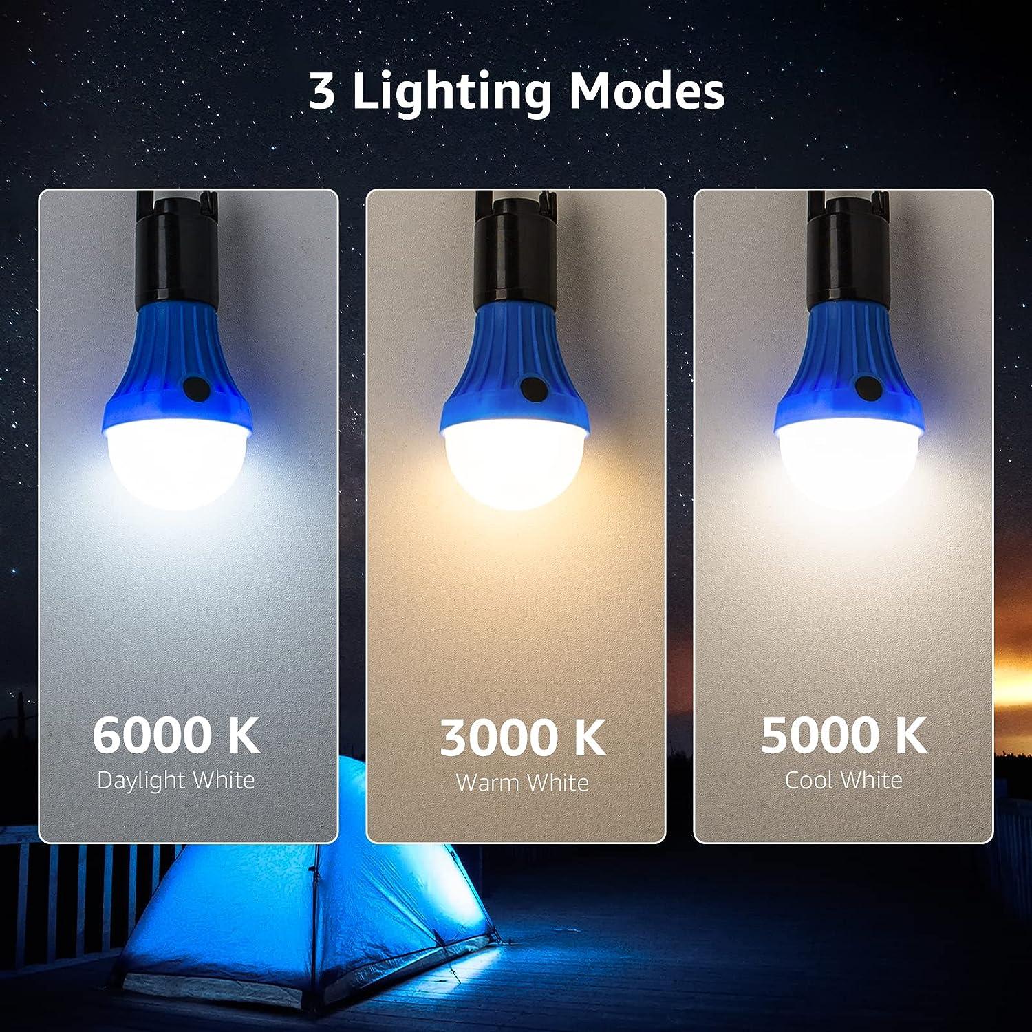 Outdoor USB Rechargeable Mobile LED Lamp Bulbs Emergency Light Portable  Hook Up Camping Lights Home Decor