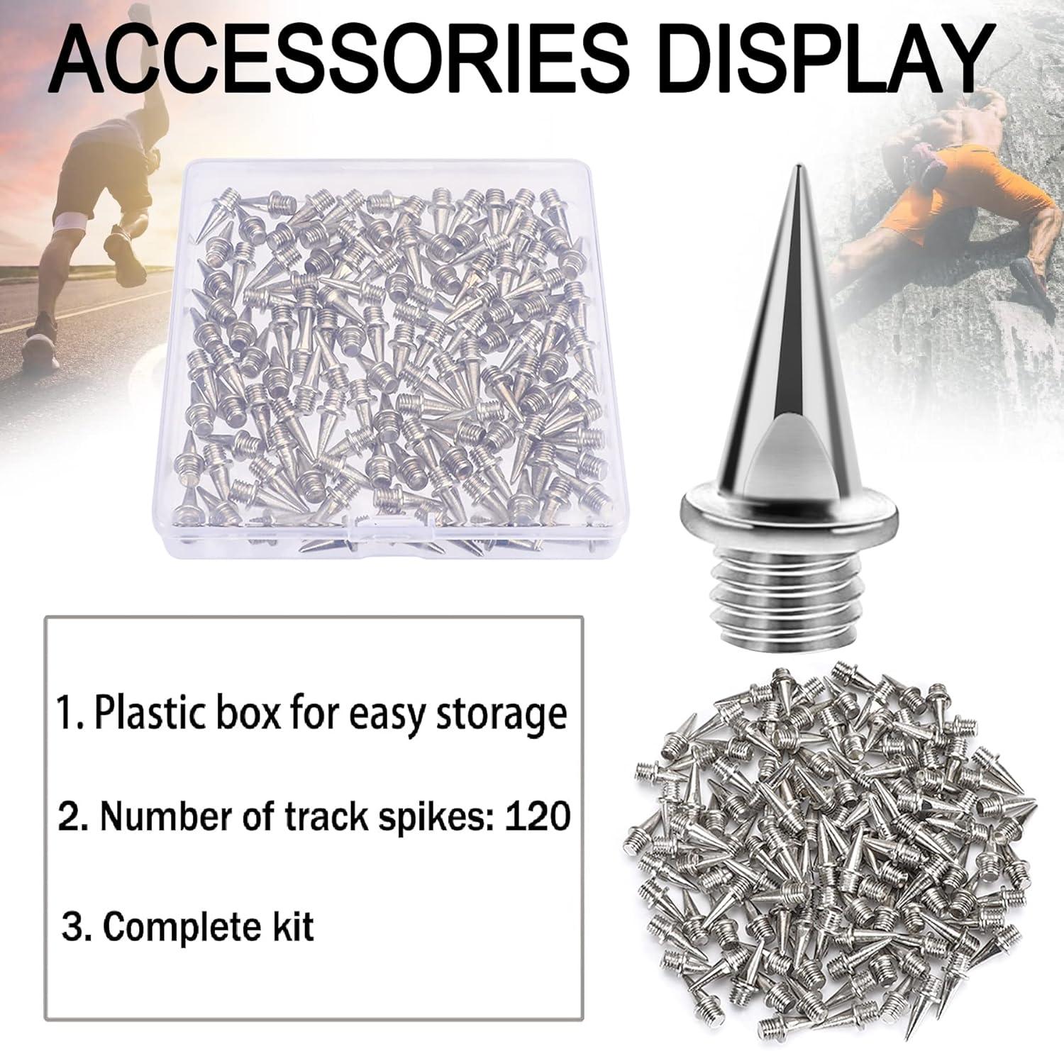 100 Pcs Track Spikes Replacement Nails Spikes With Spike Wrench Stainless  Steel Replacement For Sports Shoes Long Jump Athletics Sprint