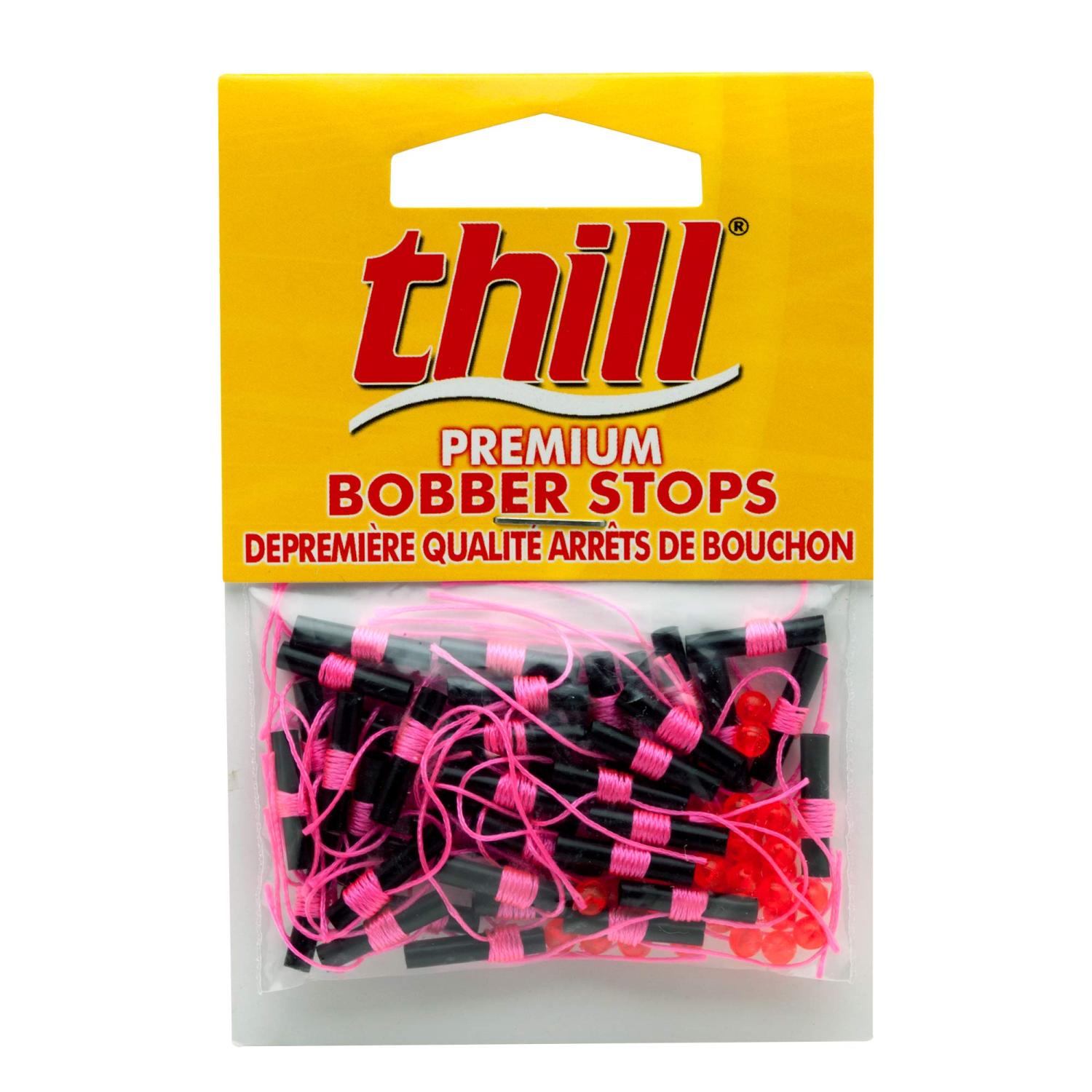 Thill Premium Bobber Stops for Fishing Floats, Fishing Gear and  Accessories, 40 Pack, Hot Pink