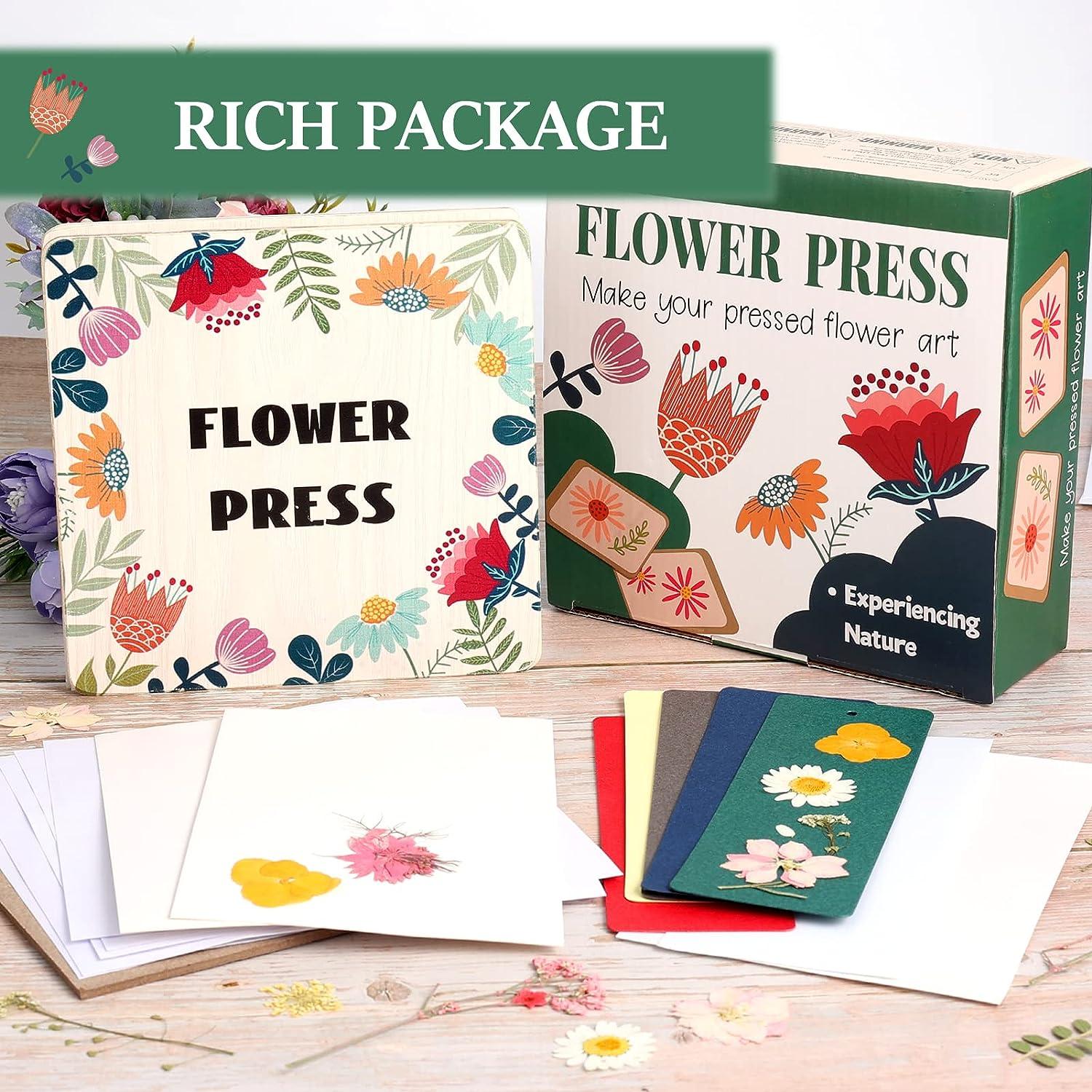 Flower Press - 6 Layers - 8 X 8 Inch Flower Press Kit - DIY Flower Pressing  Kit
