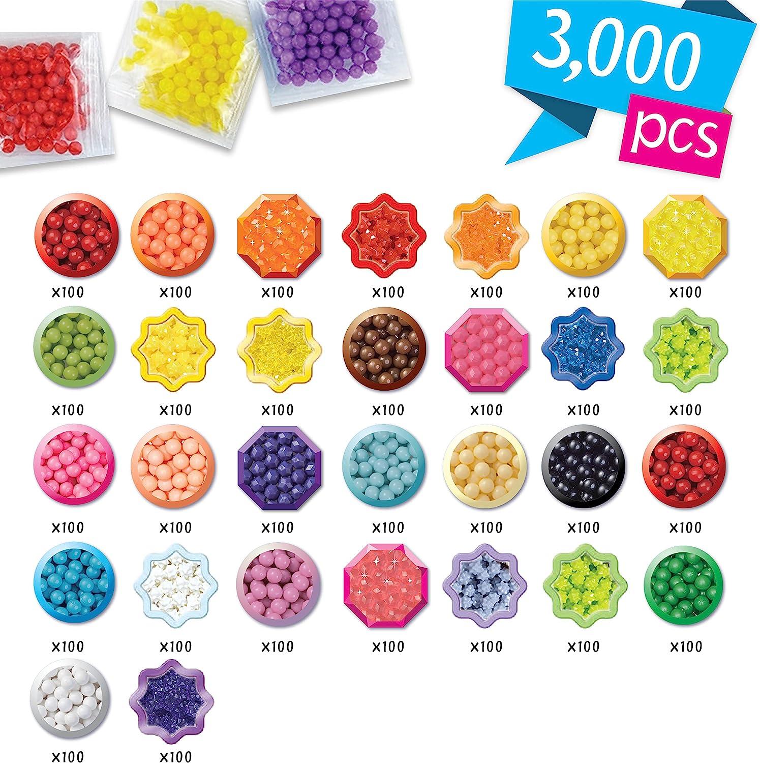 Aquabeads Mega Bead Trunk Refill Pack - Arts & Crafts Bead Refill Kit for  Children Ages 4+ - Over 3,000 Beads Included, Plastic, Multi, Small